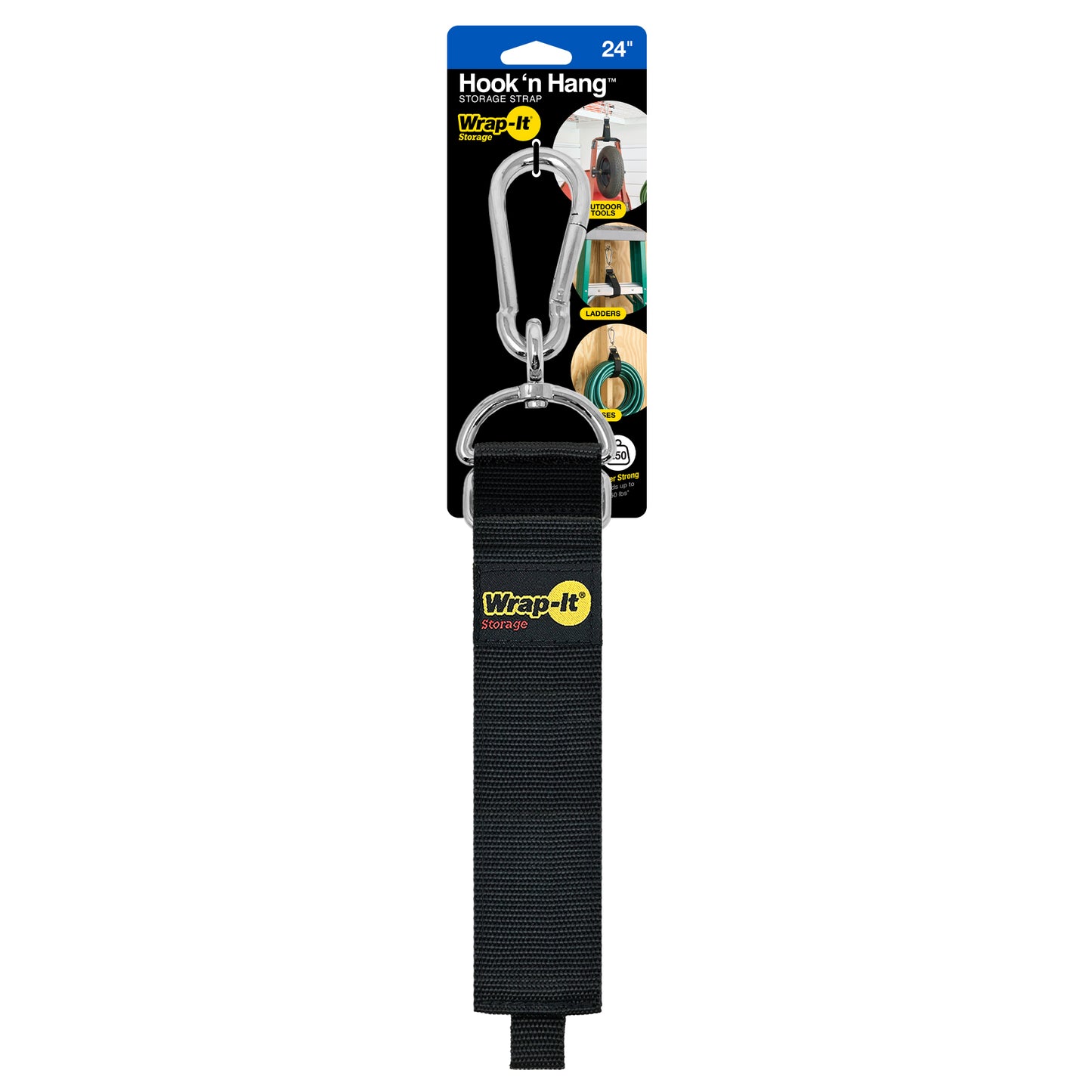 Hook 'n Hang® Storage Strap - 24 in. Black