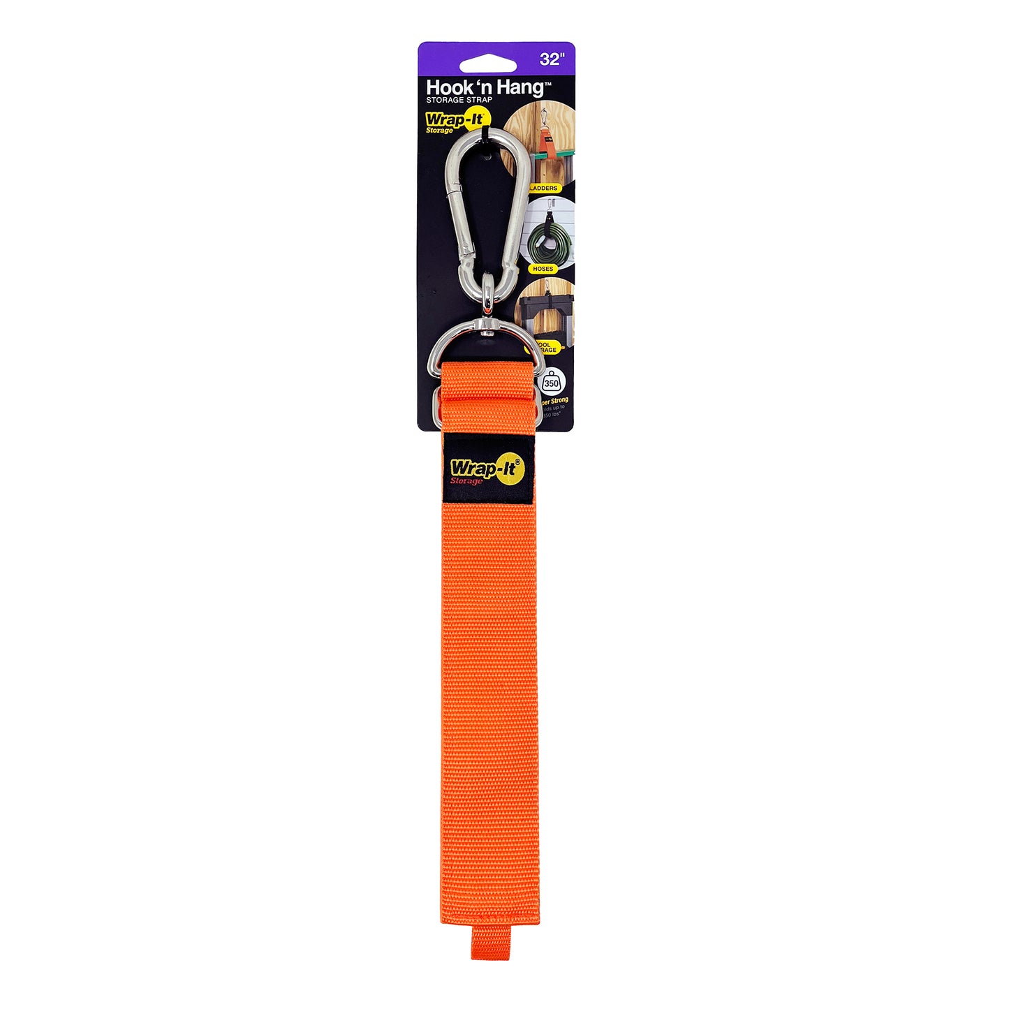 Hook 'n Hang® Storage Strap - 32 in. Blaze Orange