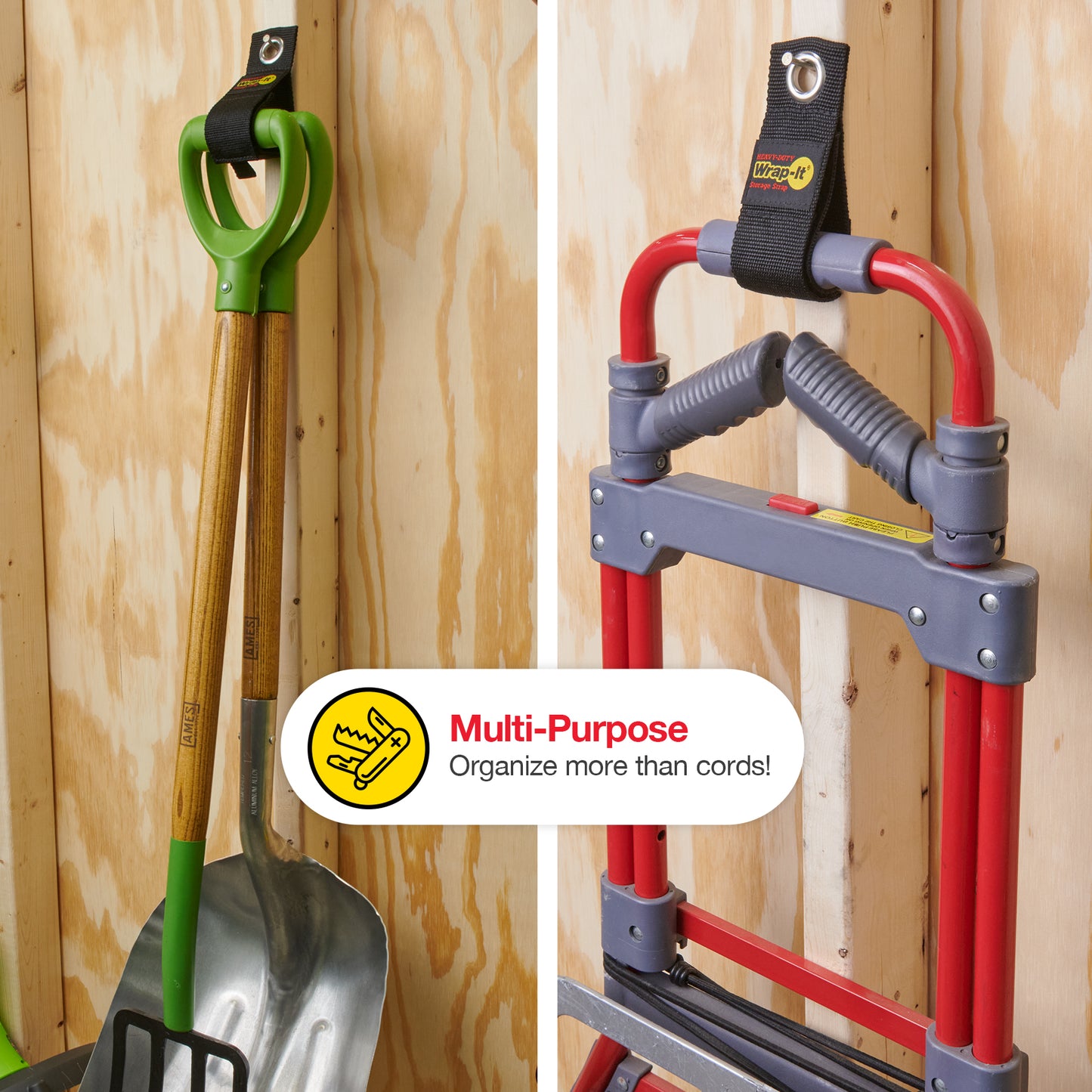 Heavy-Duty Storage Straps - 13-in. (2-Pack) Blaze Orange