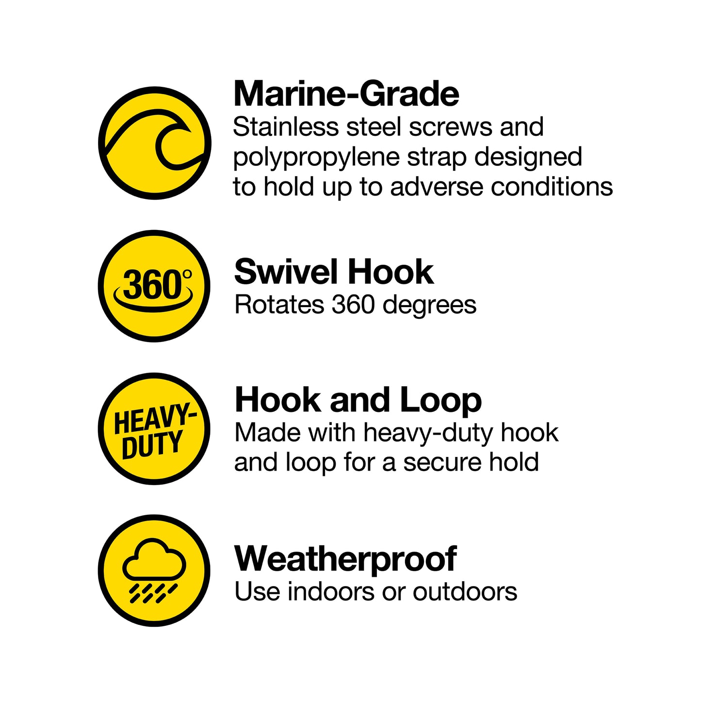 Swivel-Hook Straps 14-in (2 Pk)