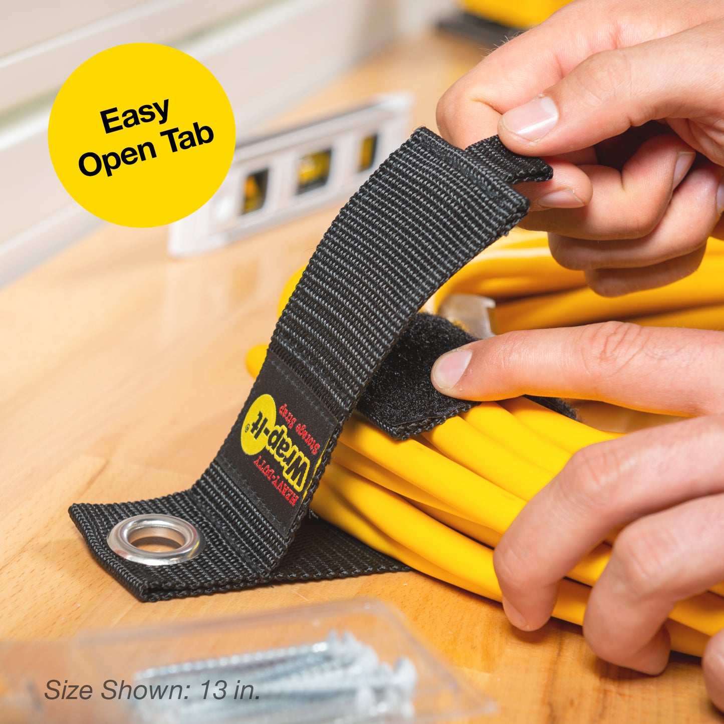 Heavy-Duty Storage Straps - Assorted 5-Pack (7", 10", and 13")