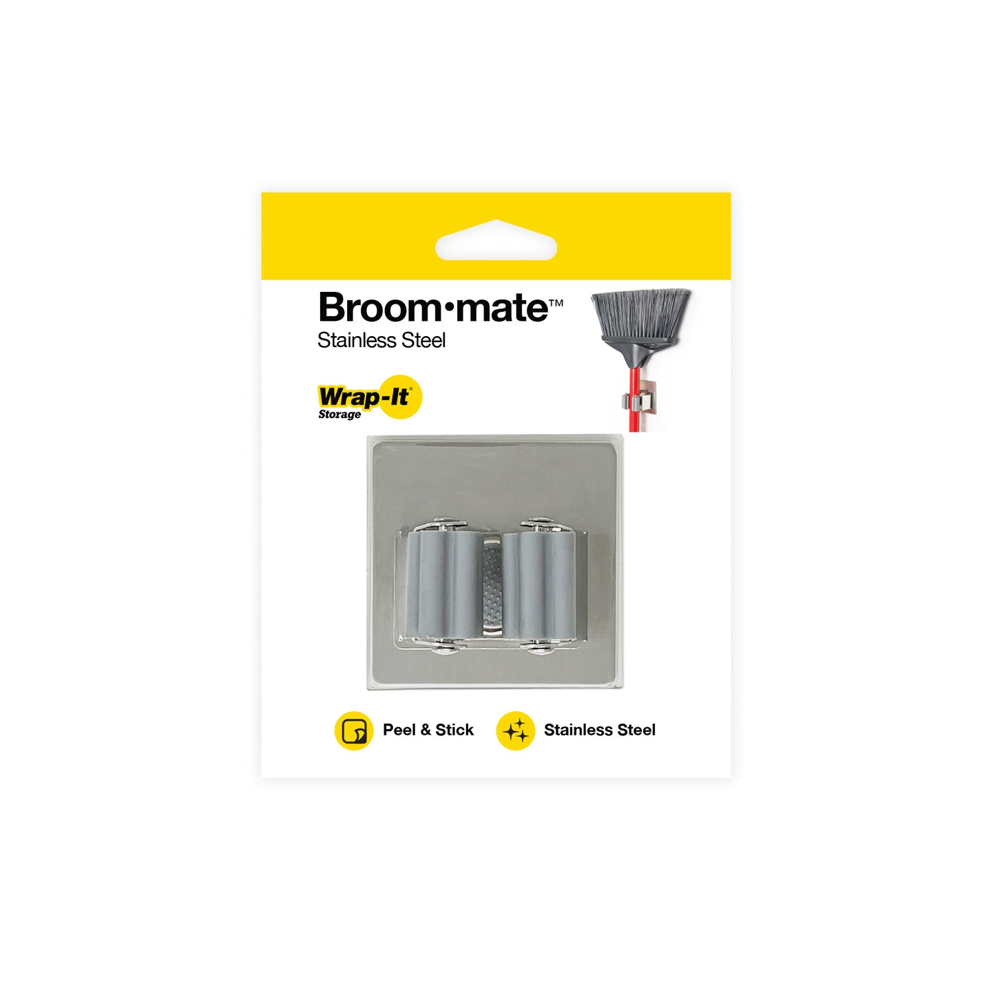 Broom•mate™ - Broom Holder