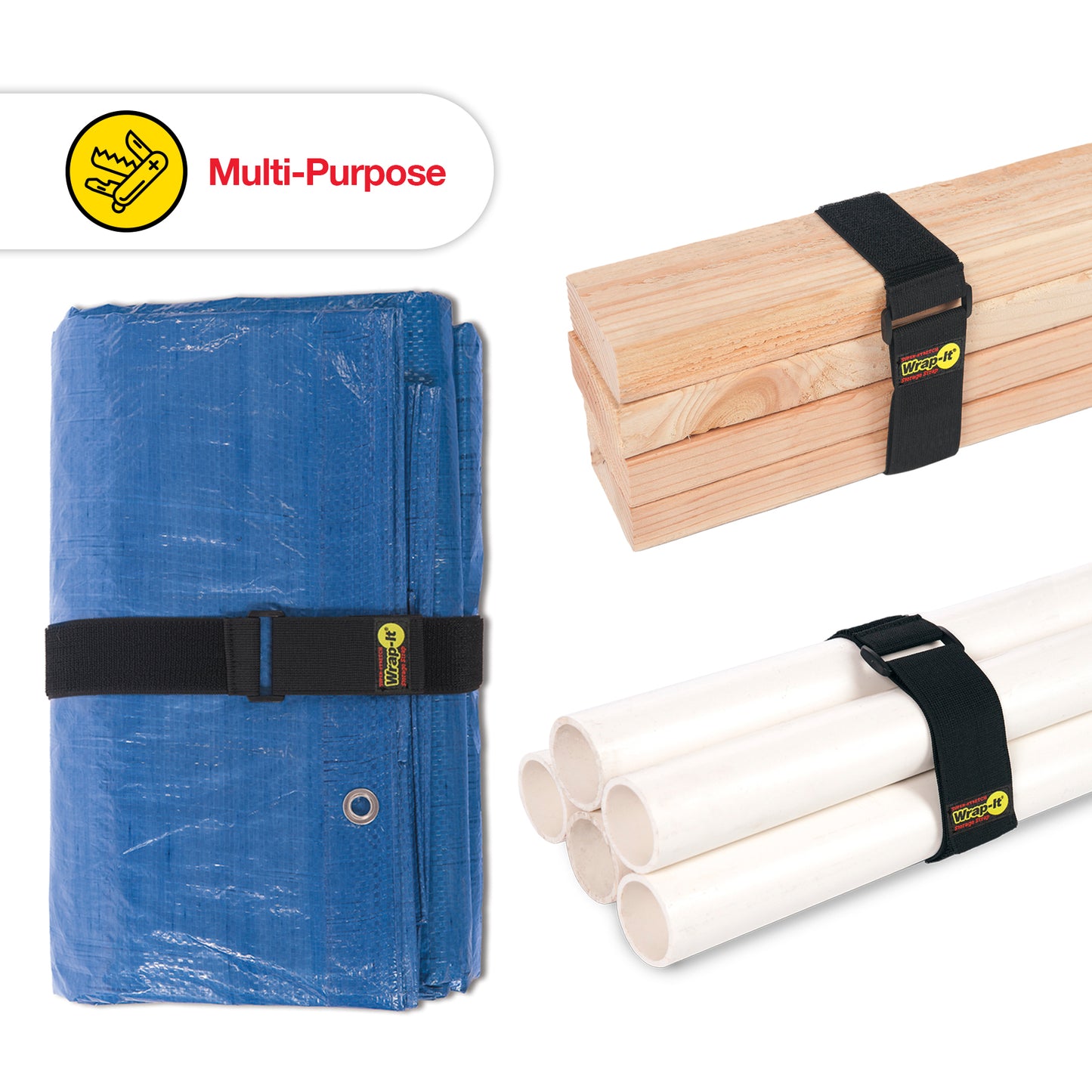 Super-Stretch Storage Straps - 24-in. (2-Pack) Blaze Orange