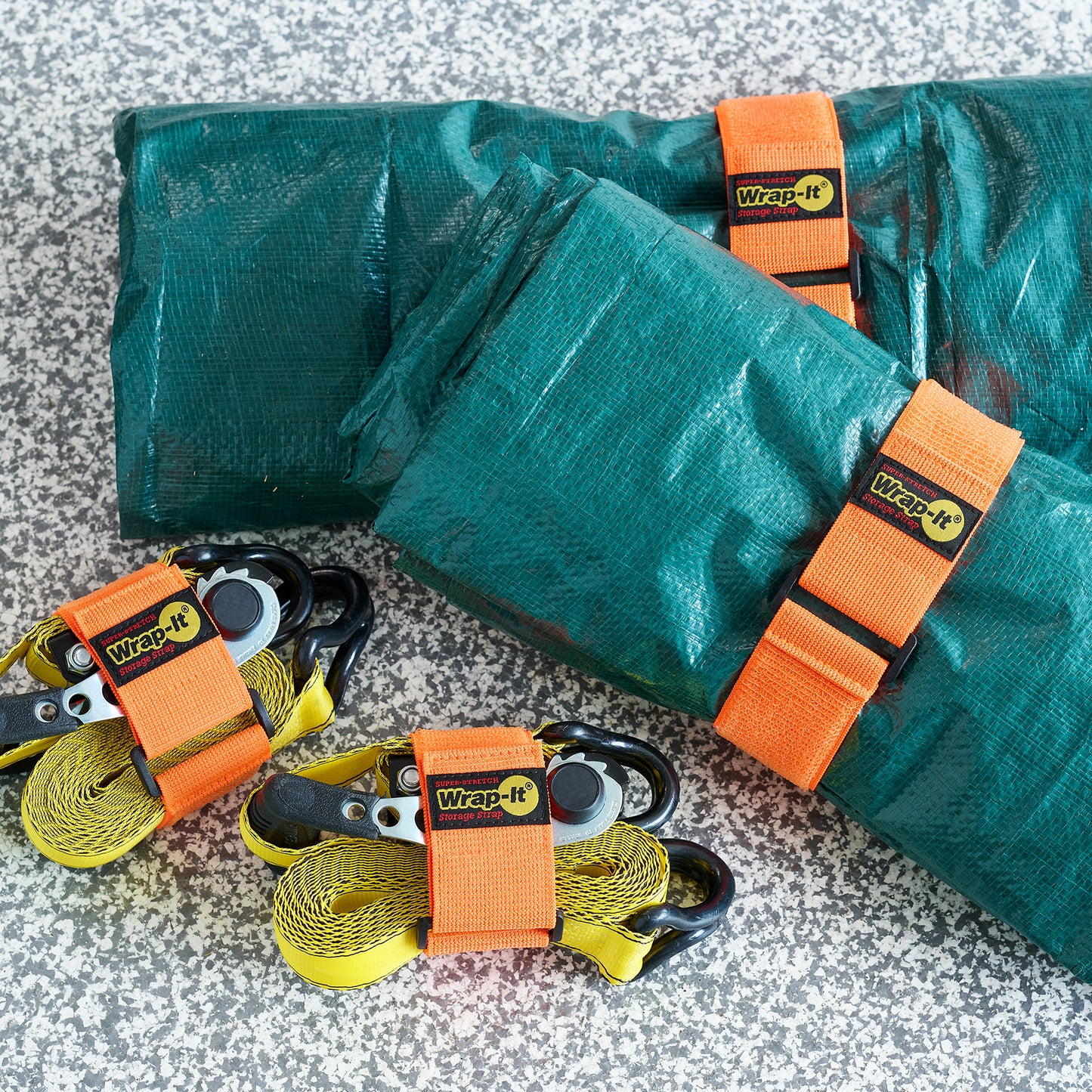 Super-Stretch Storage Straps (Assorted 6-Pack) Blaze Orange