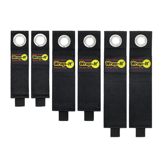 Heavy-Duty™ Storage Straps - Assorted 6-Pack (10", 13", 17")