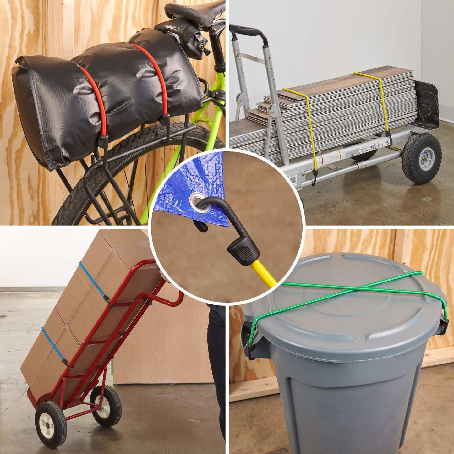 Bungee Buddy™ - Bungee Cord Organizer + 8 Bungee Cords - Wrap-It Storage