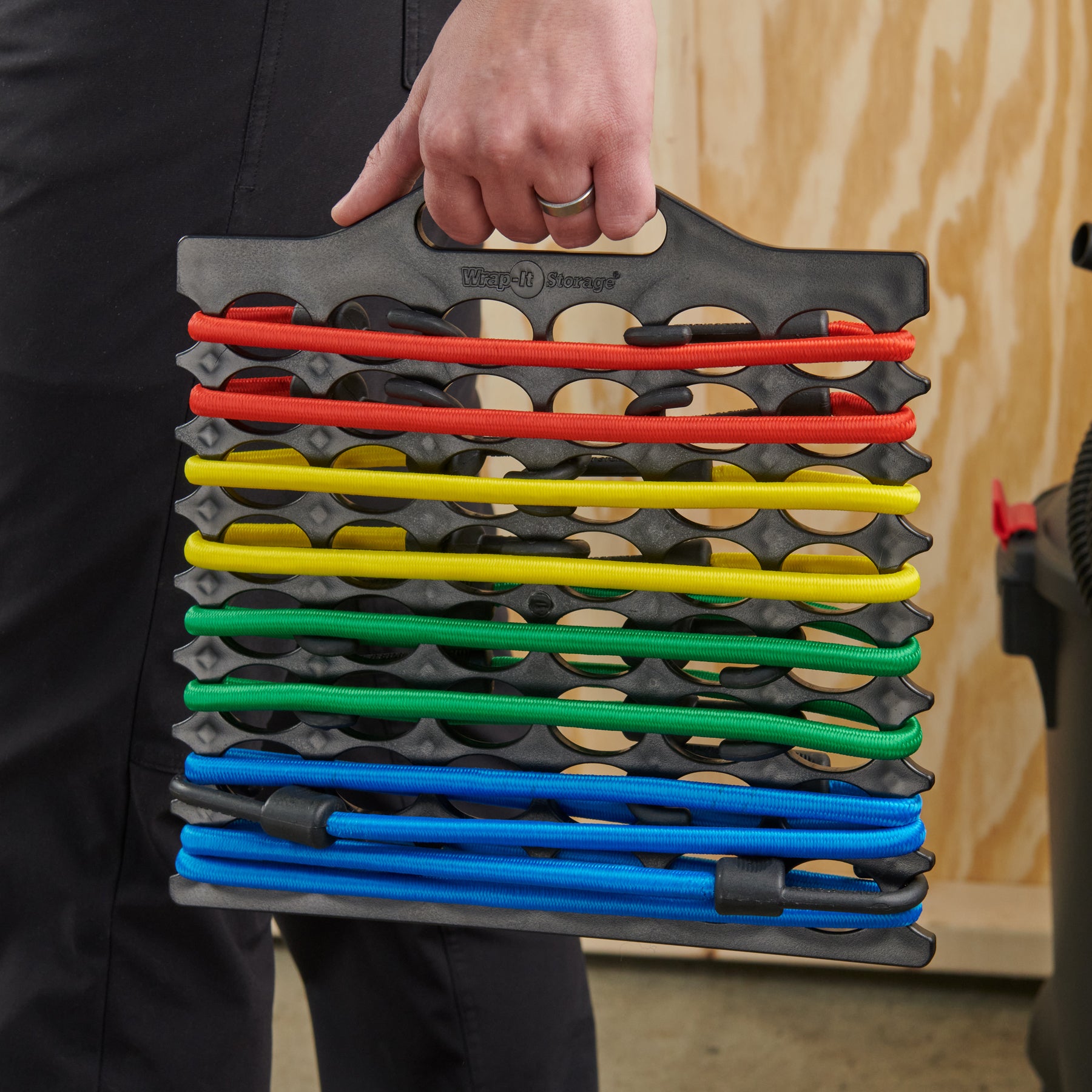 Bungee Buddy™ - Bungee Cord Organizer + 8 Bungee Cords - Wrap-It Storage
