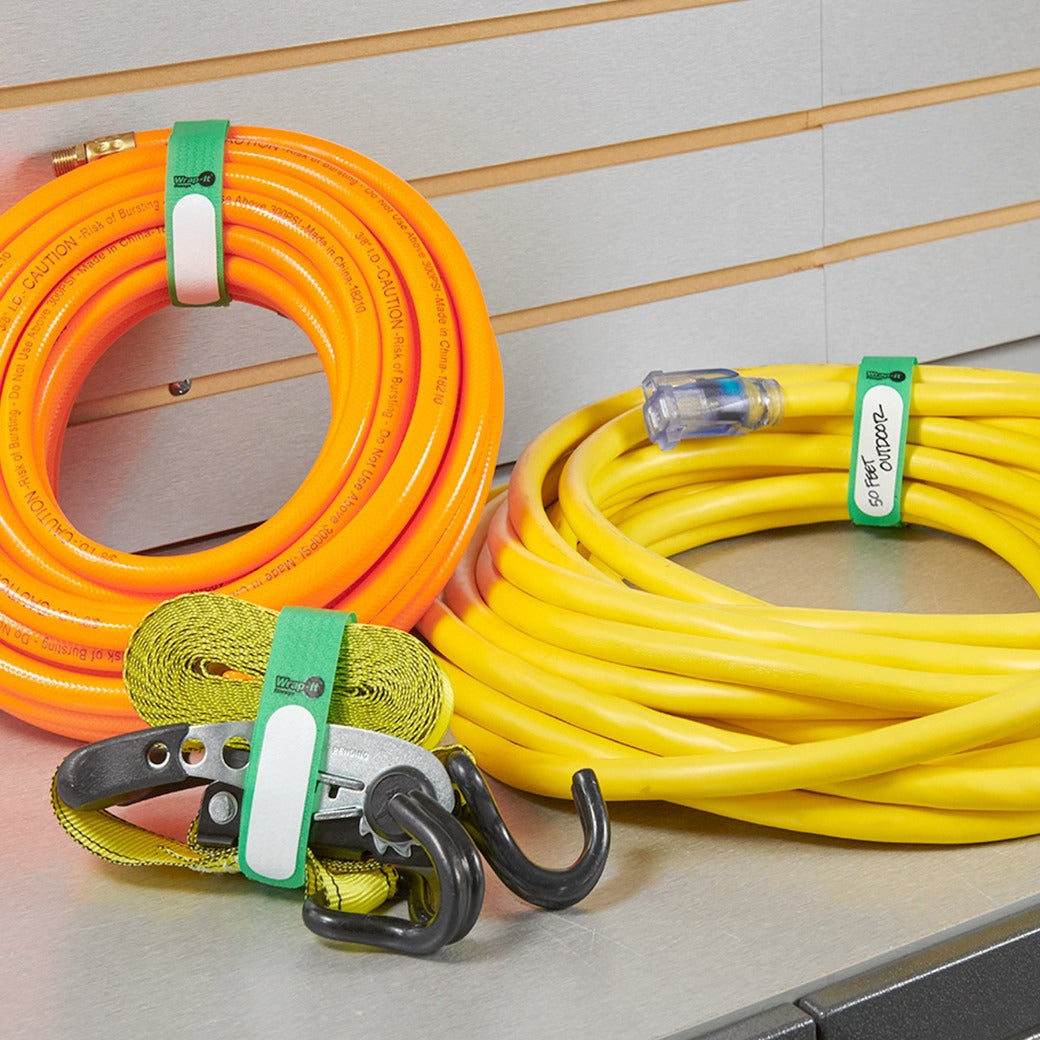 Cinch-Straps - 18-in. (6-Pack) Green - Wrap-It Storage