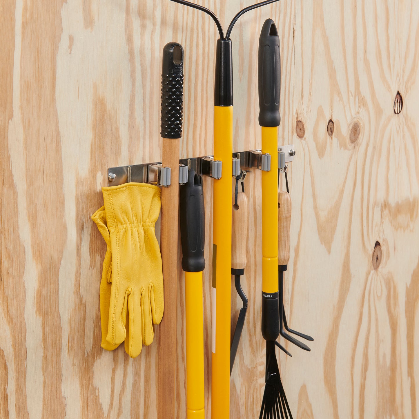 Broom Bar™ - Broom Holder with Hooks