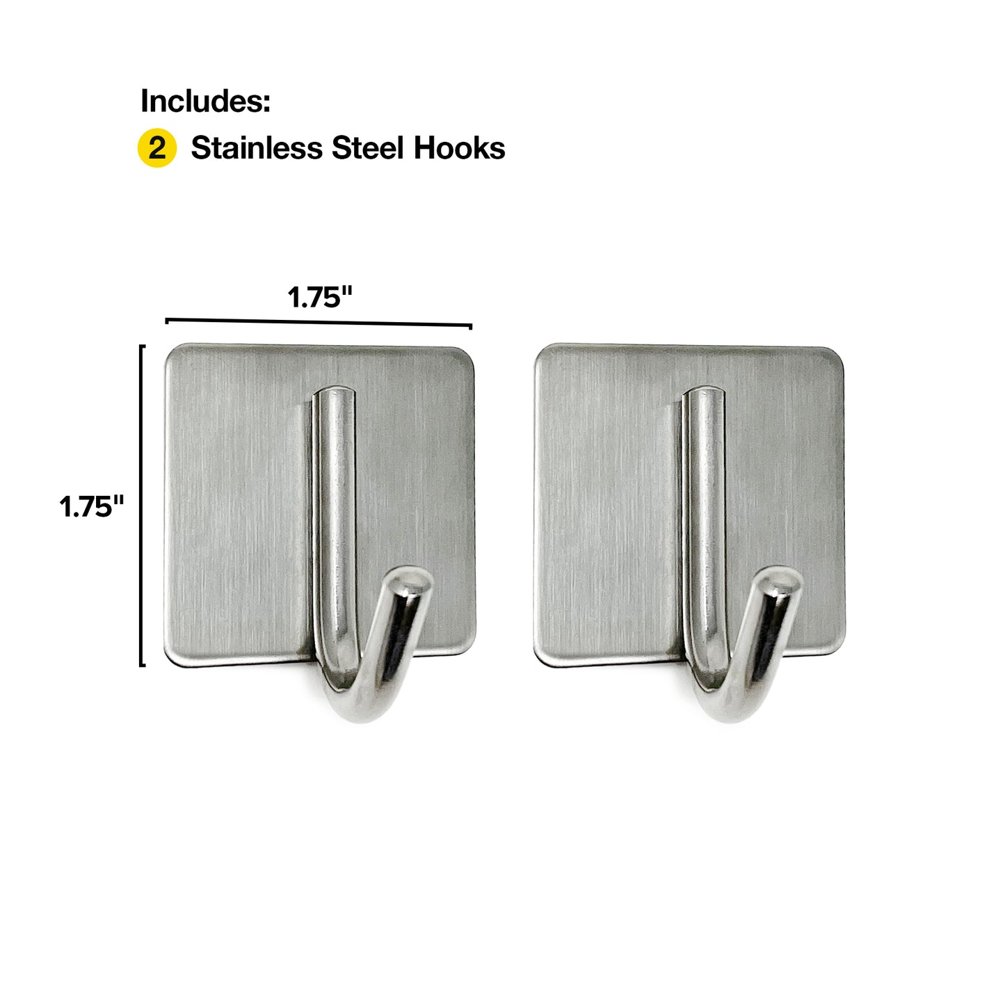 Stainless Hooks (2-Pack)