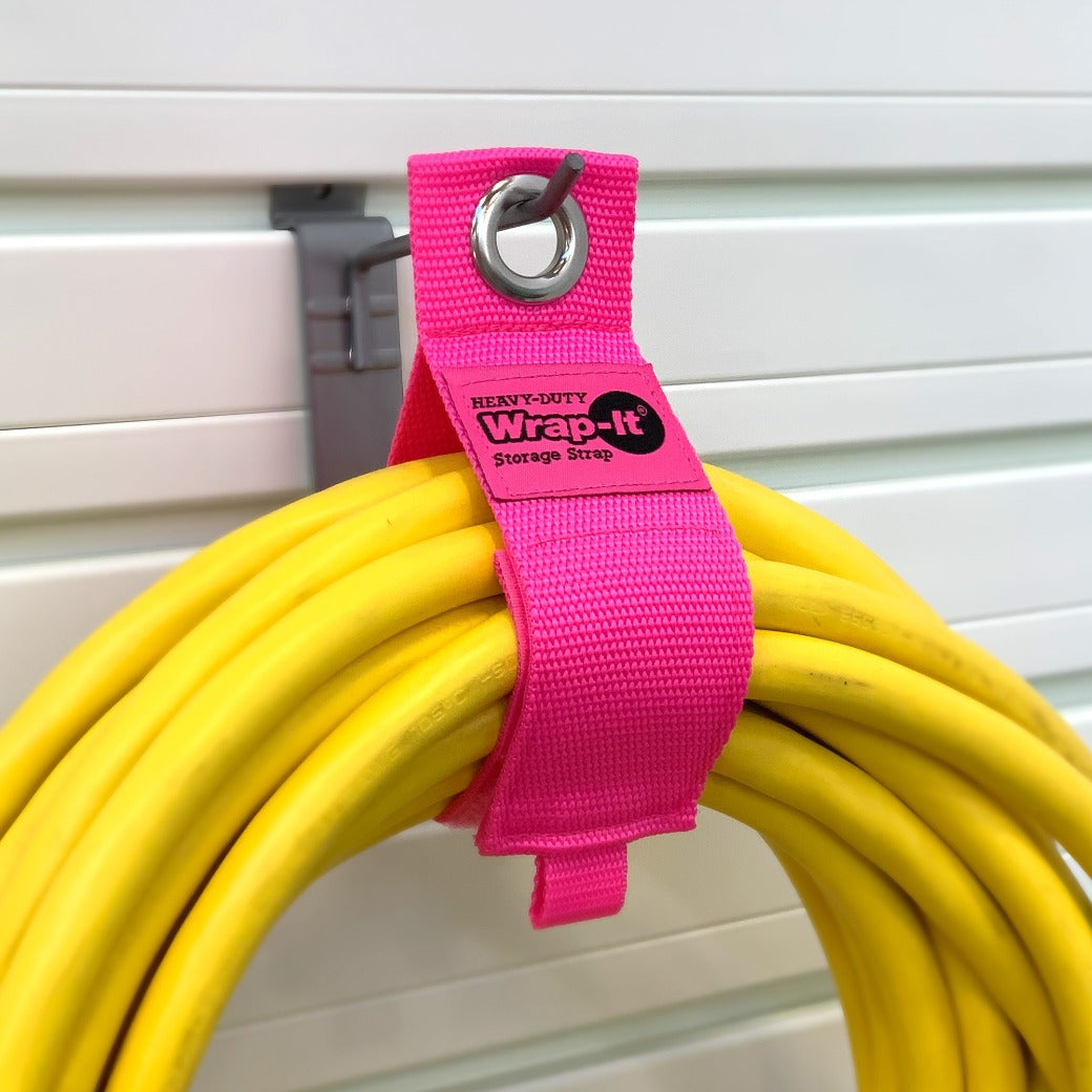 Heavy-Duty Storage Straps - Assorted 6-Pack - Hot Pink - Wrap-It Storage