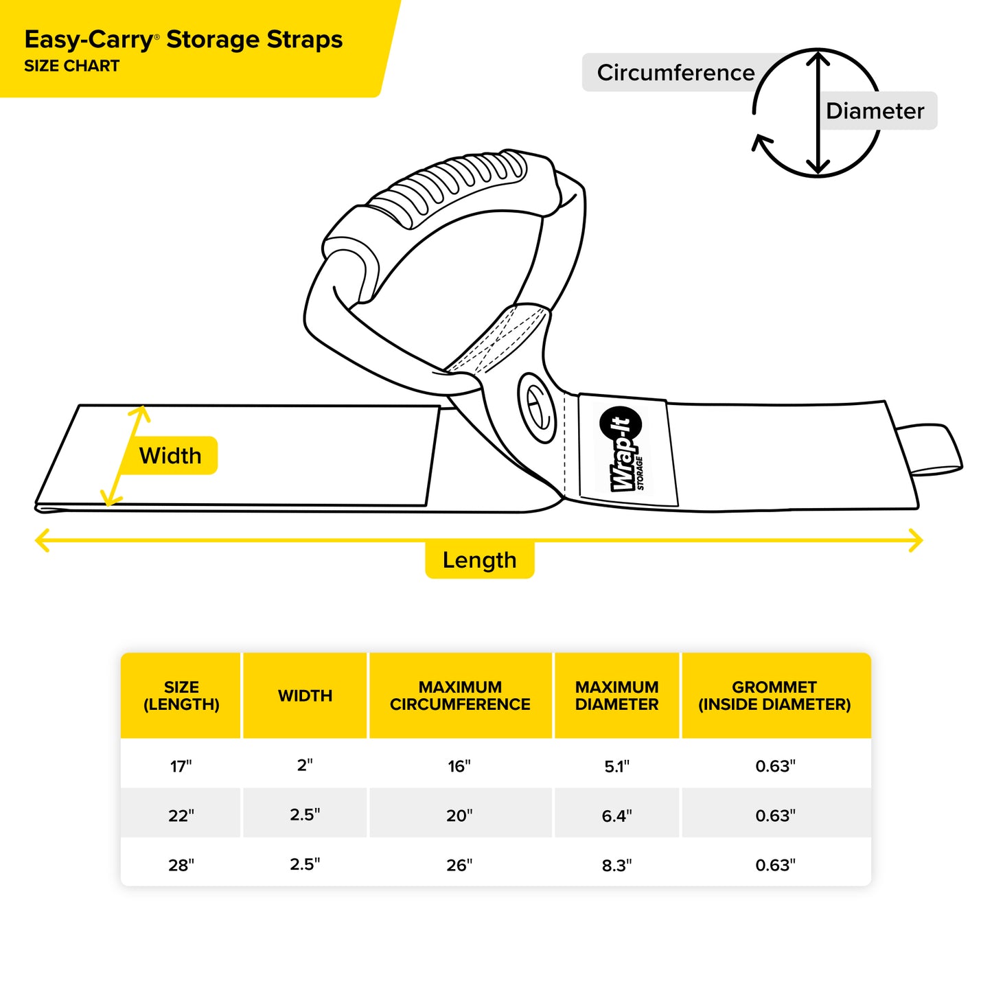 Easy-Carry® Storage Strap - 28-in. Blaze Orange