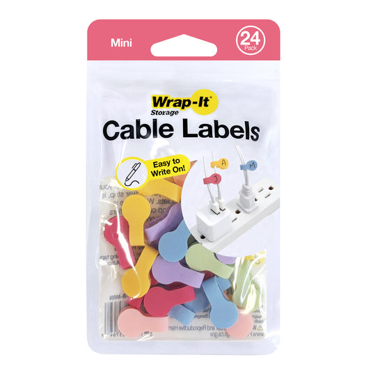 Cable Labels - Mini Round (24-Pack)