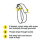 Cinch-Straps with Grommet - 24" (2 Pack)