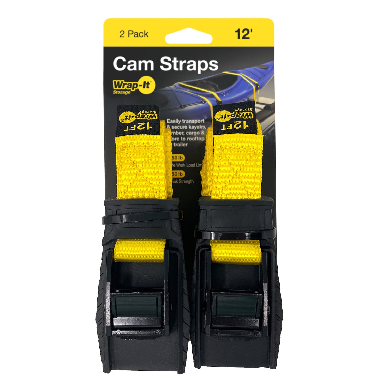 Cam Straps - 12-ft. (2-Pack)