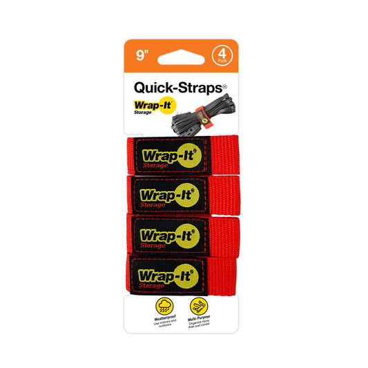 Quick-Straps® - 9-in. (4-Pack) Red