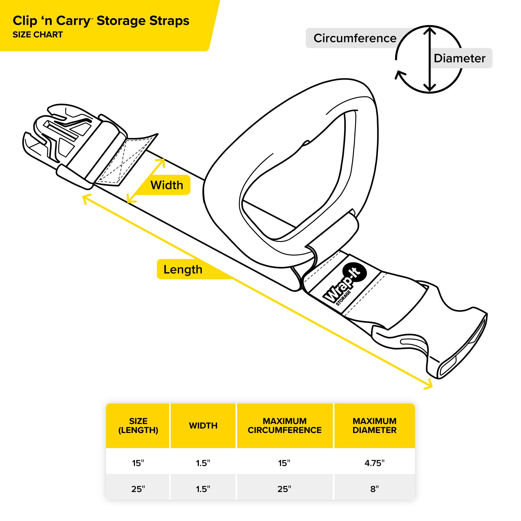 Storage Straps 10pc Value Pack - Wrap-It Storage