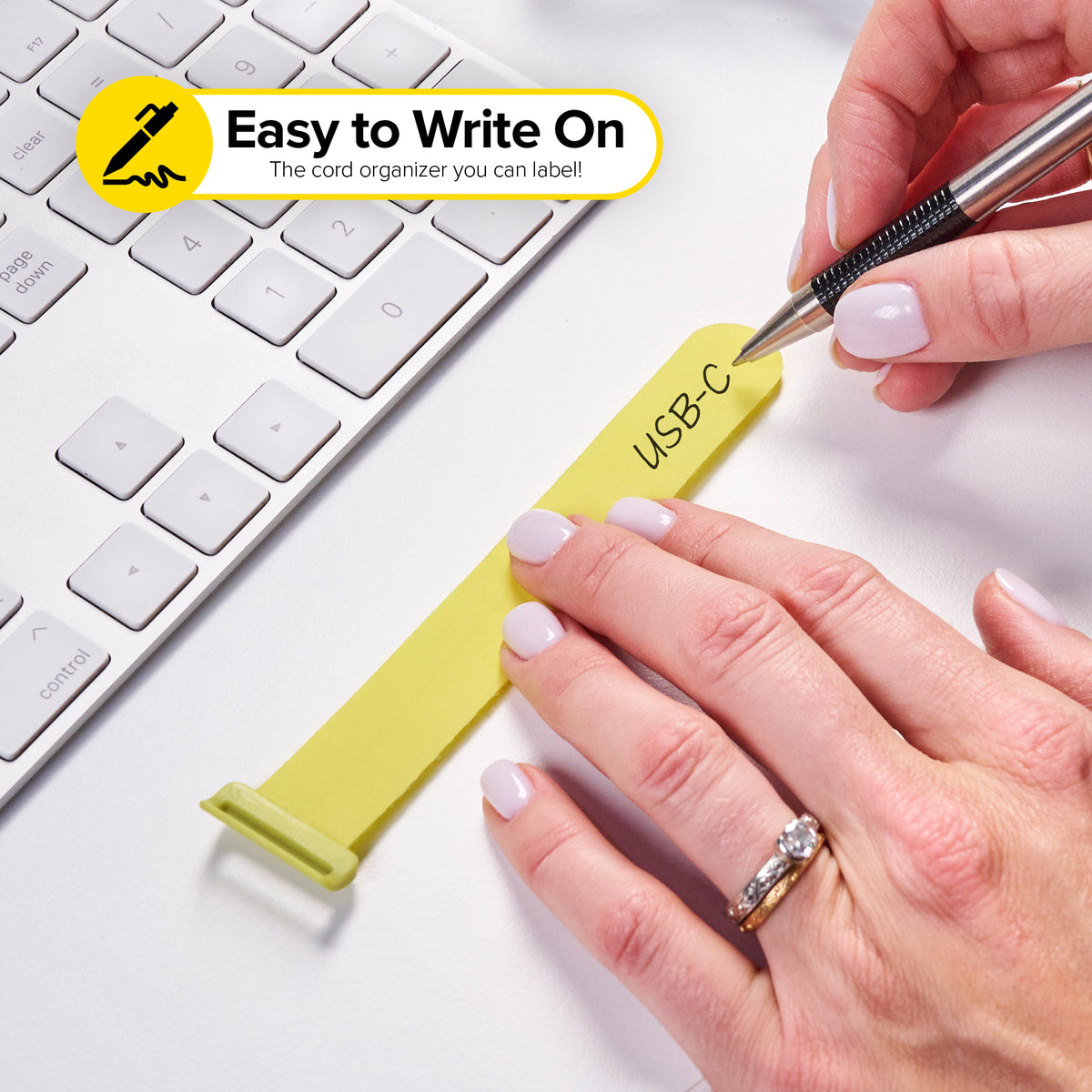 Write On! Cinch Straps -  Tropics (8-Pack) (5", 8") - Wrap-It Storage