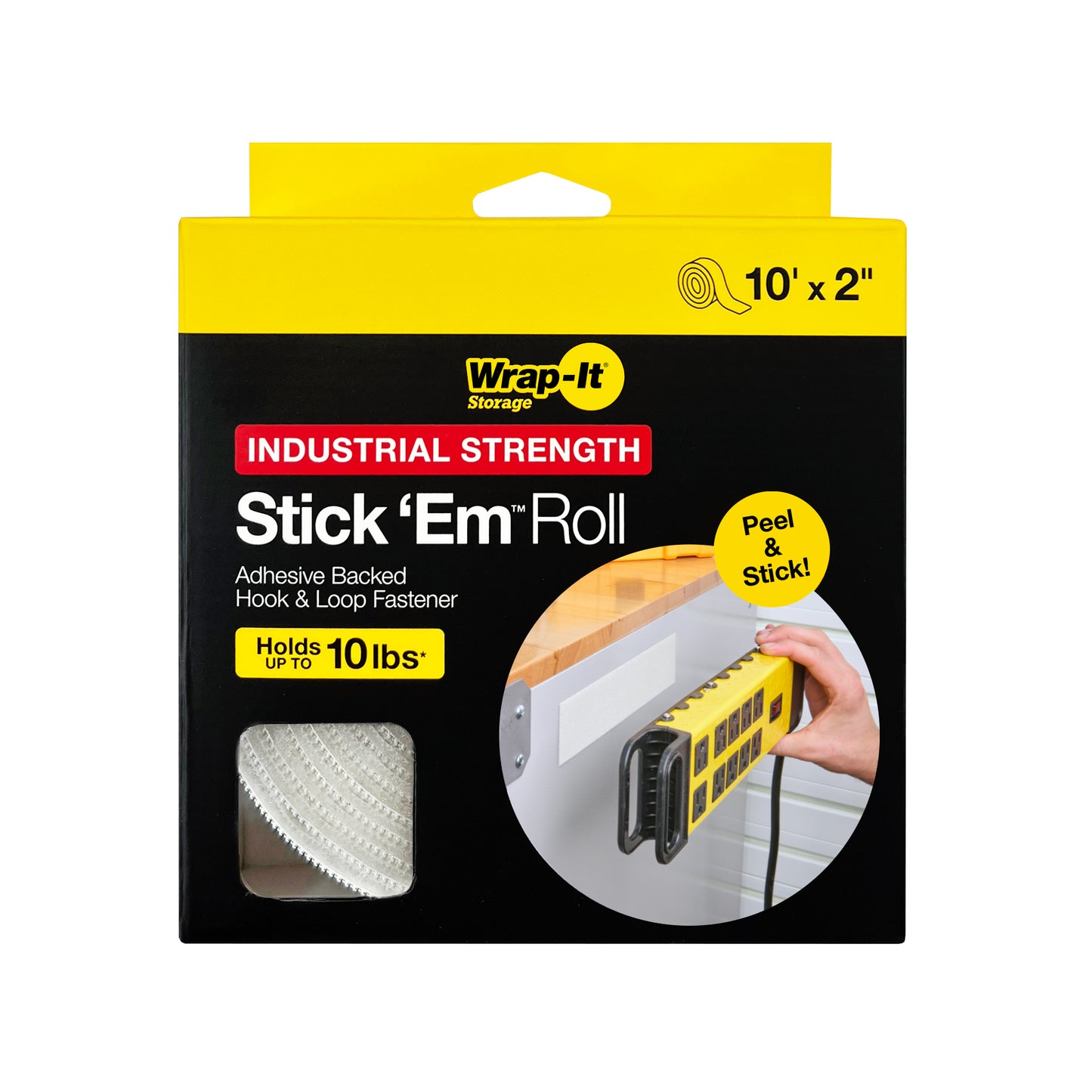 Stick 'Em™ - 10' x 2" Roll - Industrial Strength