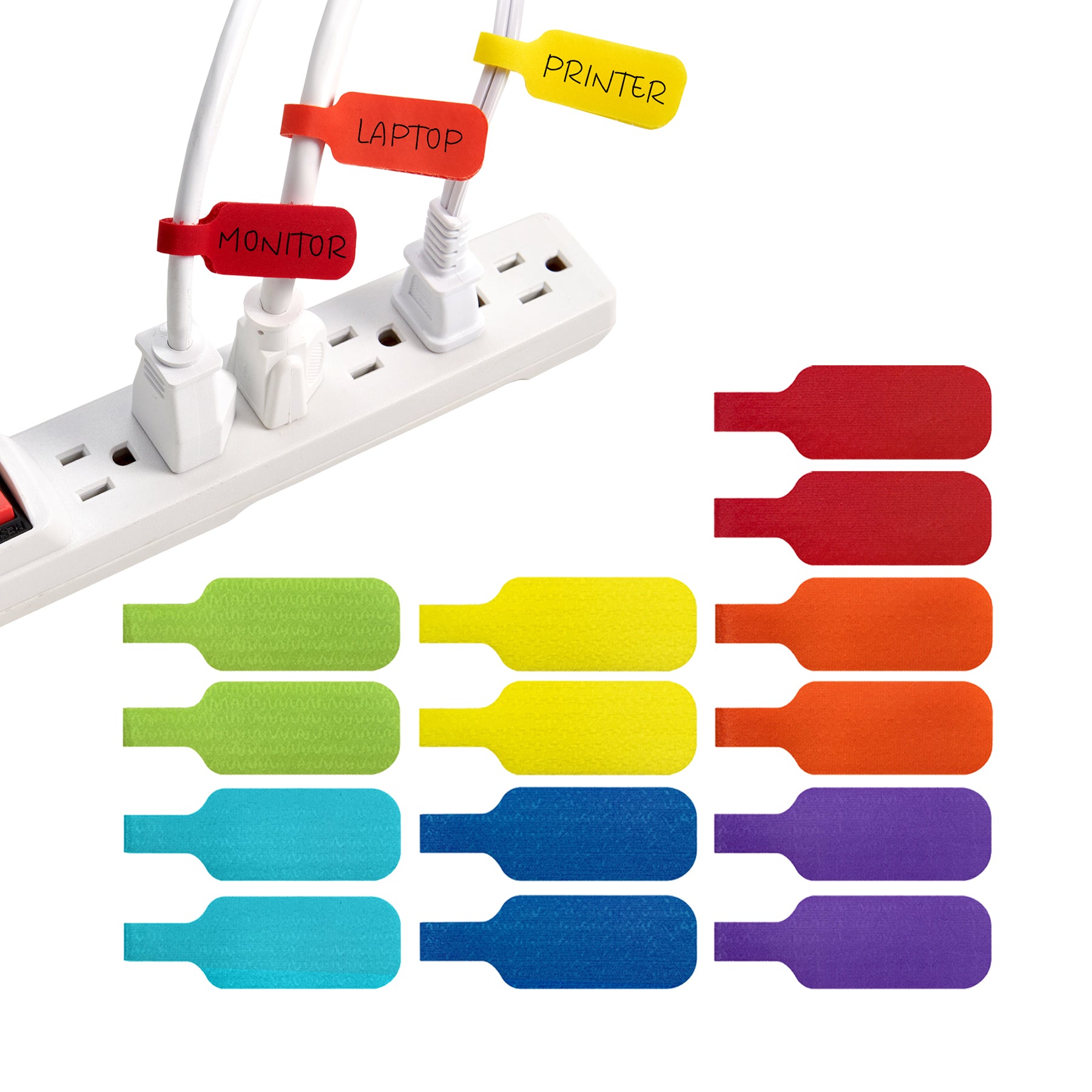 Cable Labels - Medium (14-Pack) - Wrap-It Storage