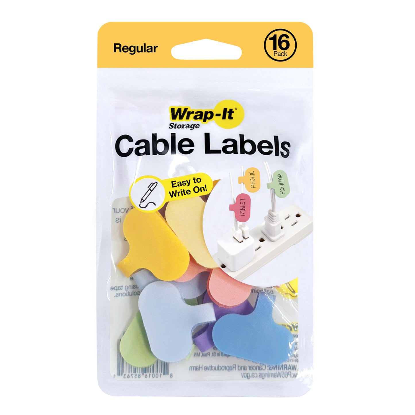Cable Labels - Regular (16-Pack) Macaron