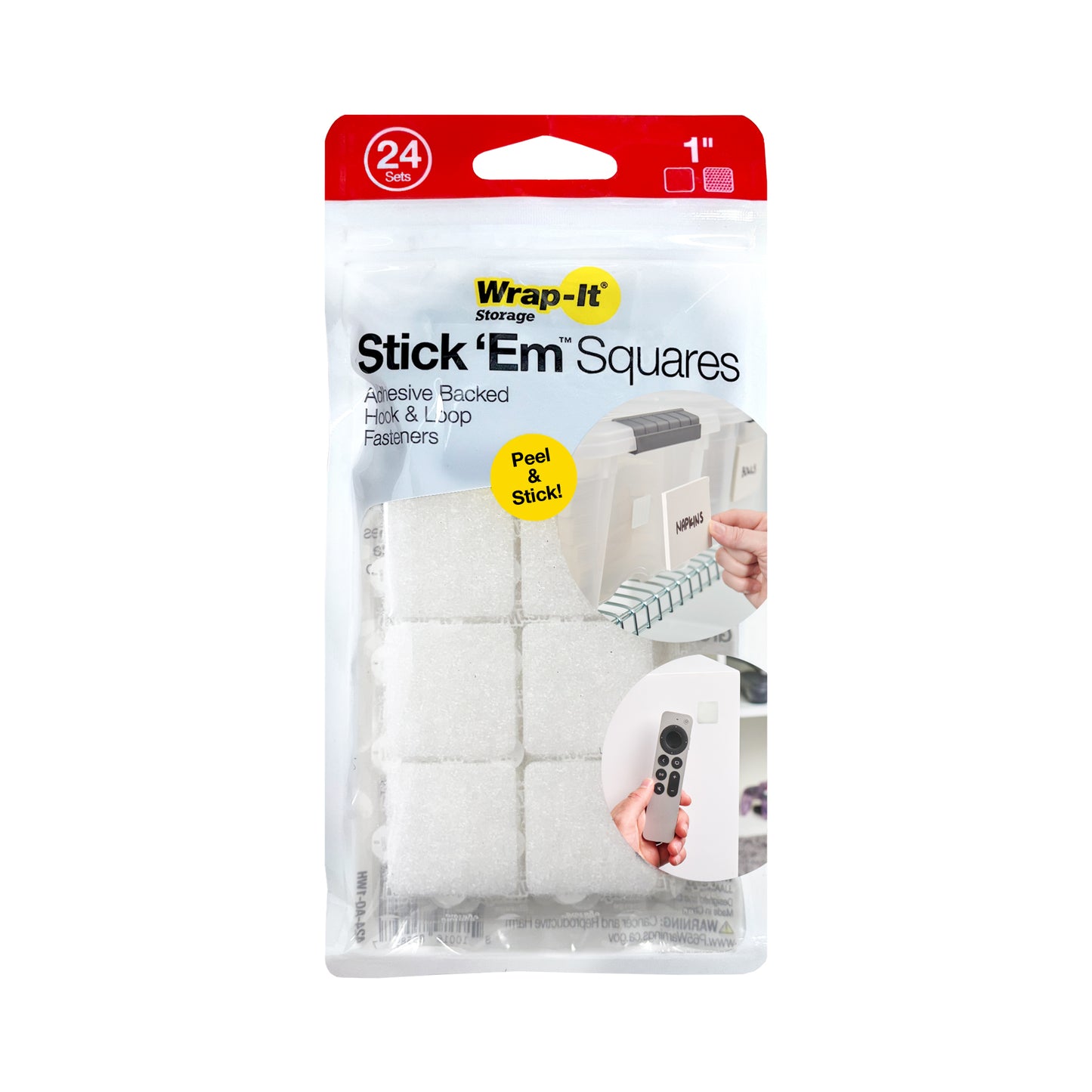 Stick 'Em™ - 1" Squares (24 Sets)