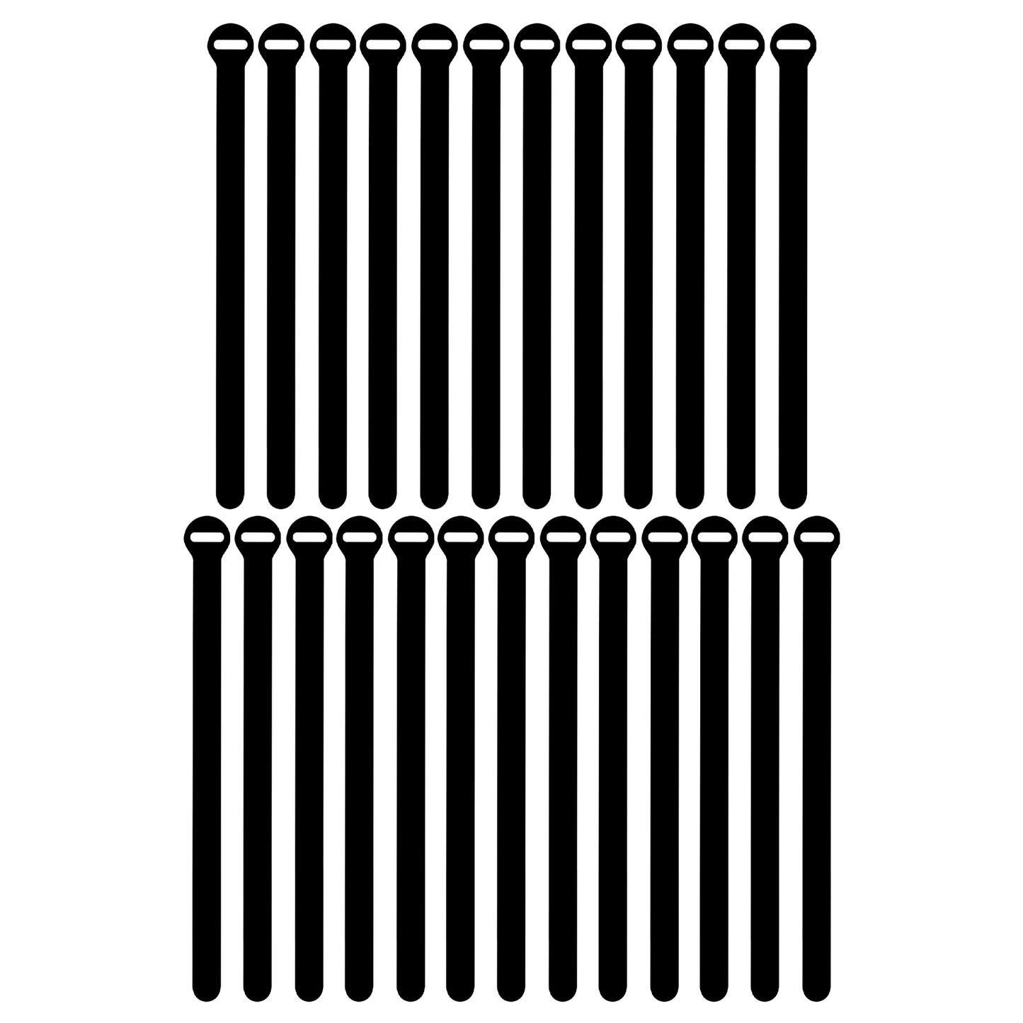 Self-Gripping Cable Ties - 25-Pack (9")