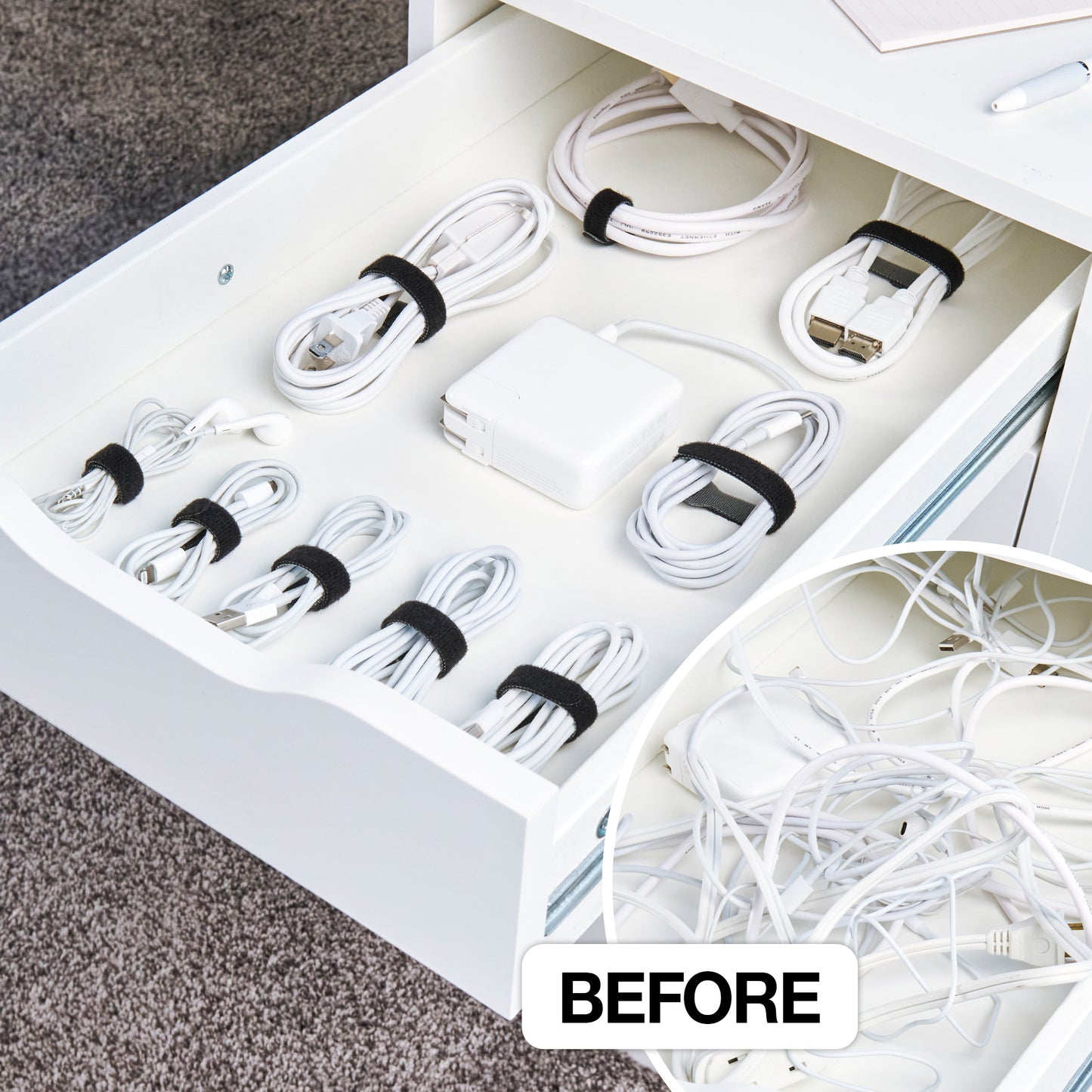 Self-Gripping Cable Ties - 25-Pack (9")