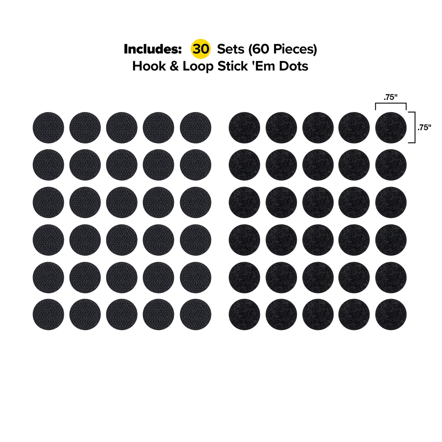 Stick 'Ems - .75" Dots (30 Sets)