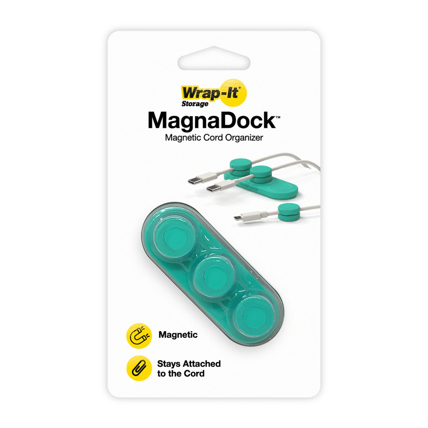 MagnaDock™ - Magnetic Cord Organizer - Wrap-It Storage