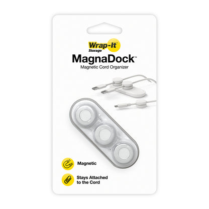 MagnaDock - Magnetic Cord Organizer - Wrap-It Storage