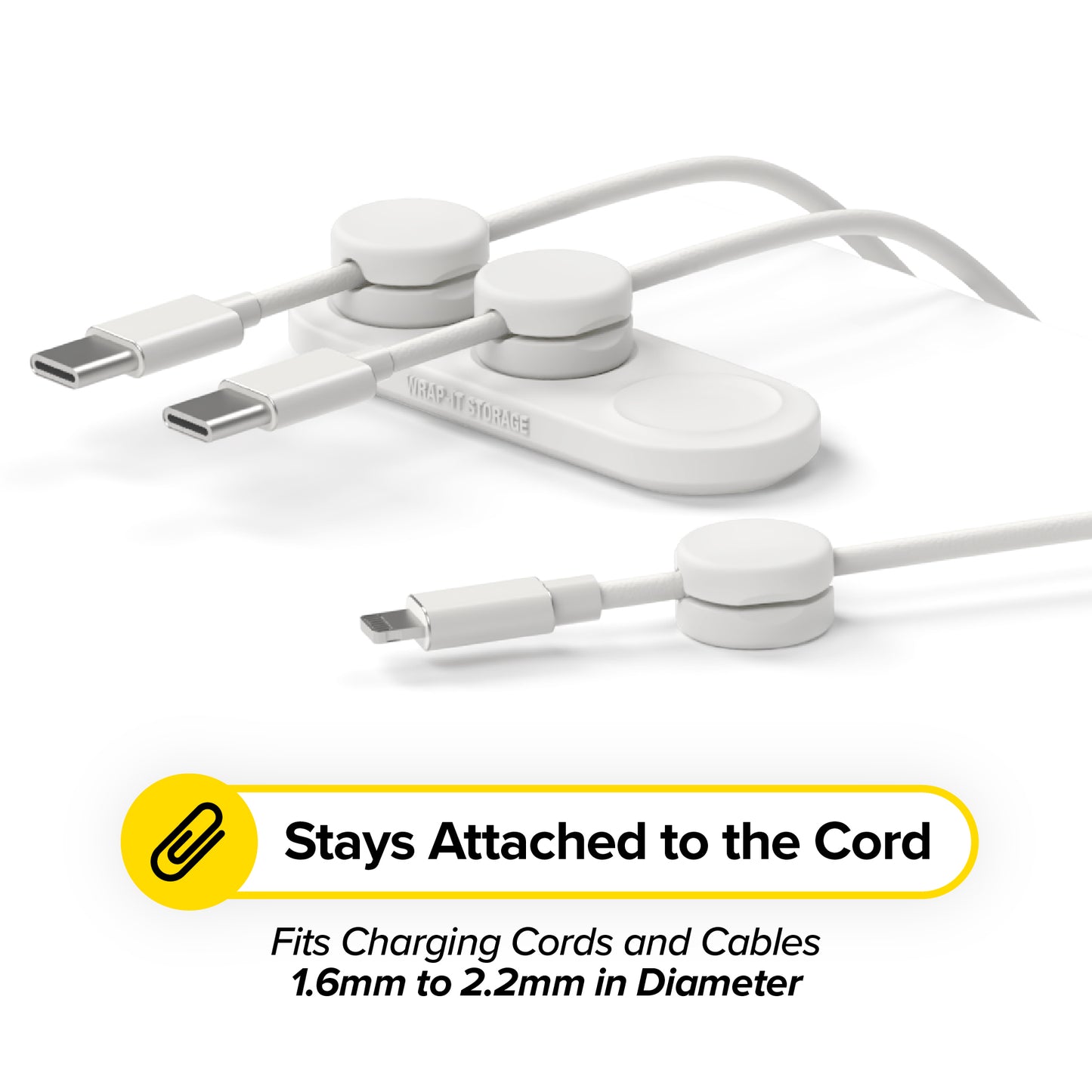 MagnaDock - Magnetic Cord Organizer - Wrap-It Storage
