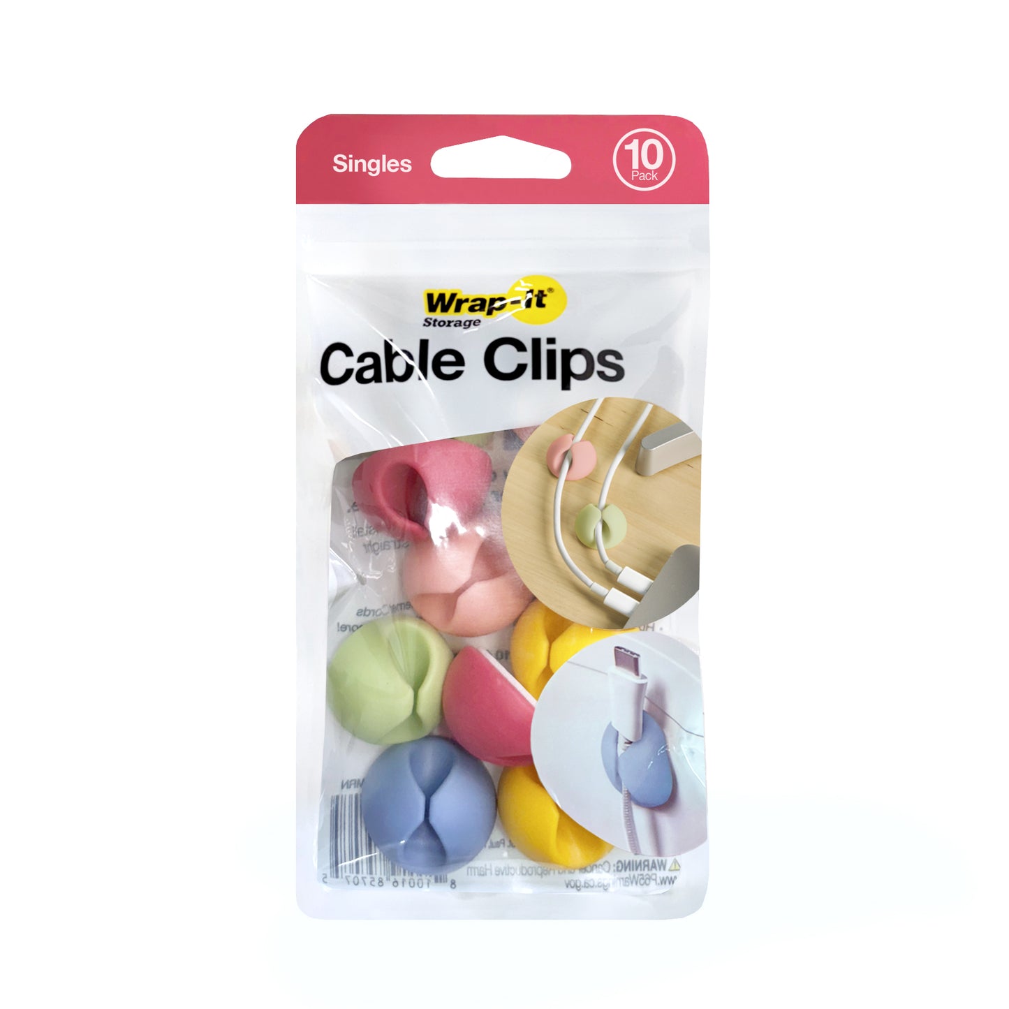 Cable Clips - Singles 10-Pack