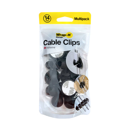 Cable Clips - Assorted 14-Pack