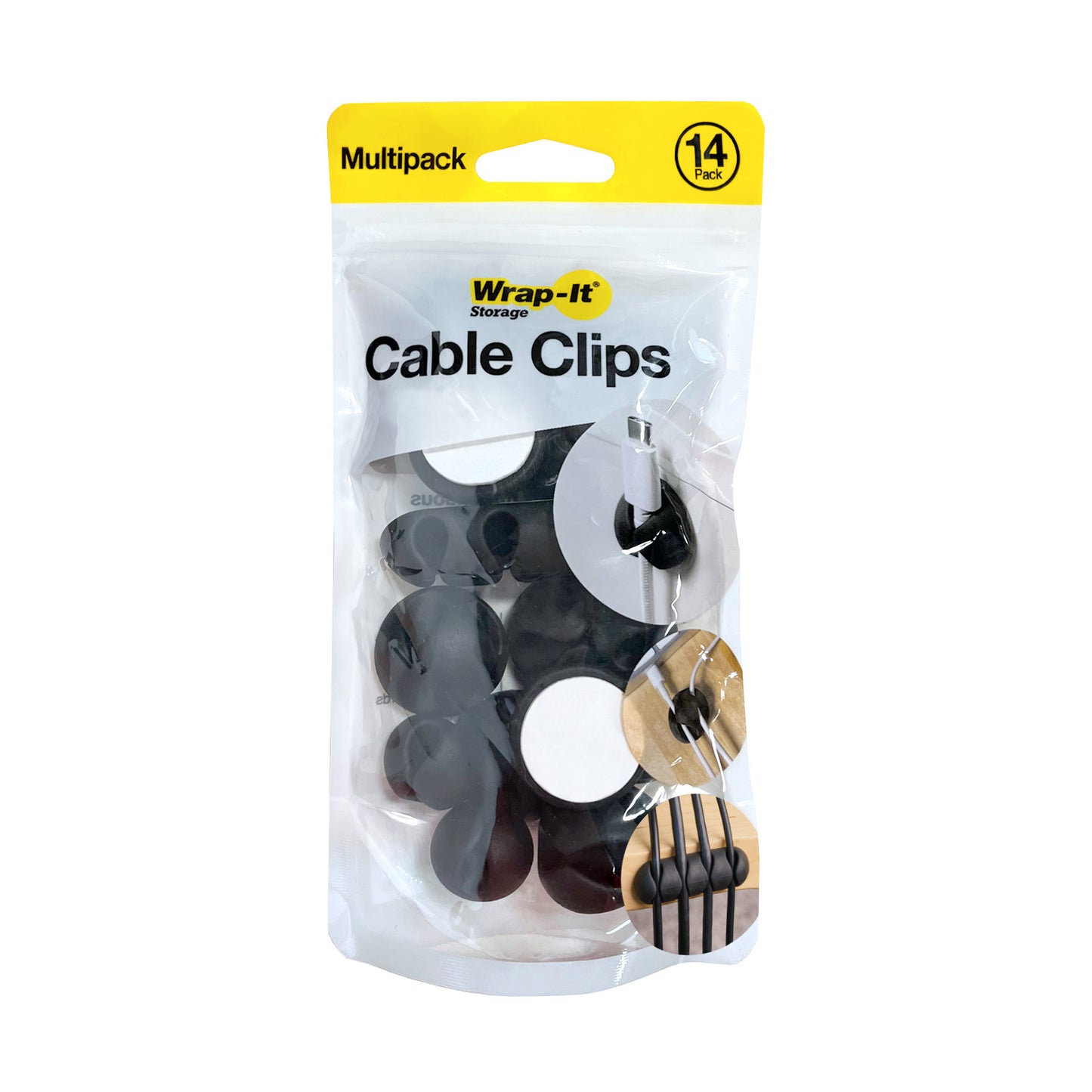 Cable Clips - Assorted 14-Pack
