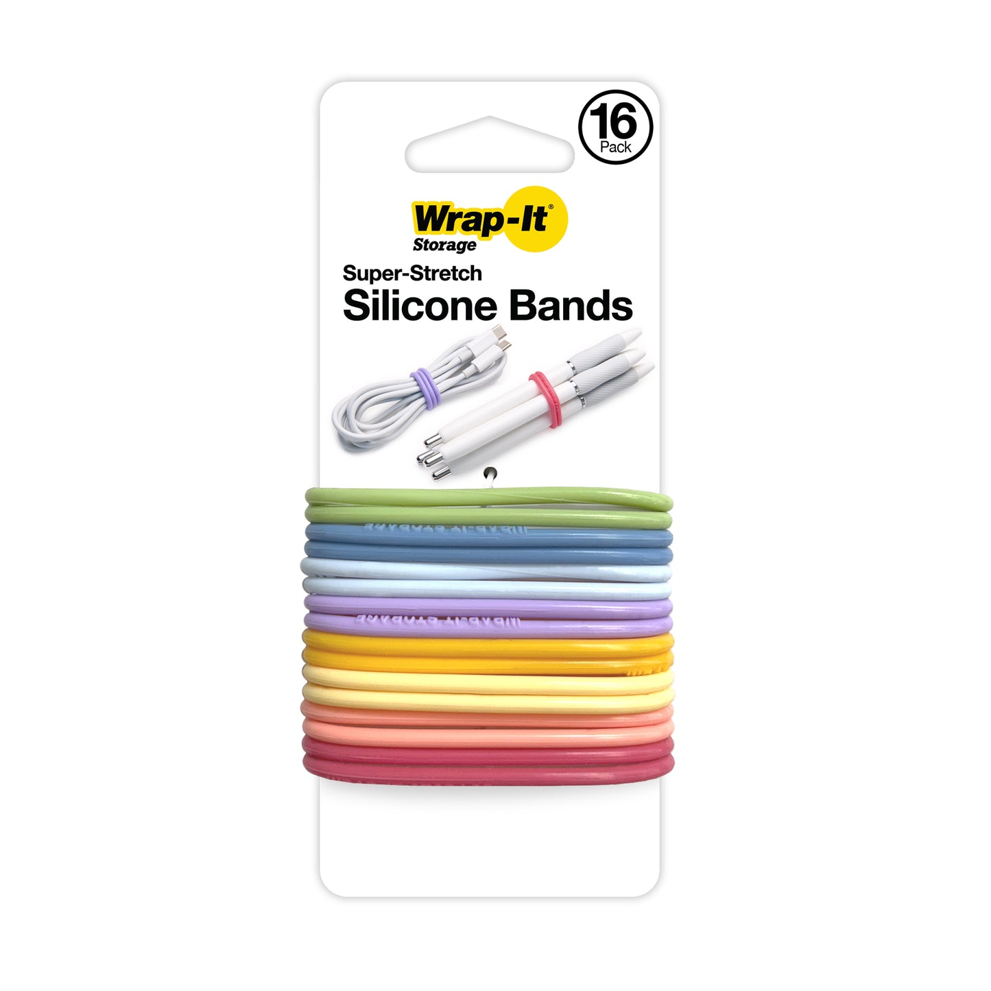 Super-Stretch Silicone Bands (16-Pack)