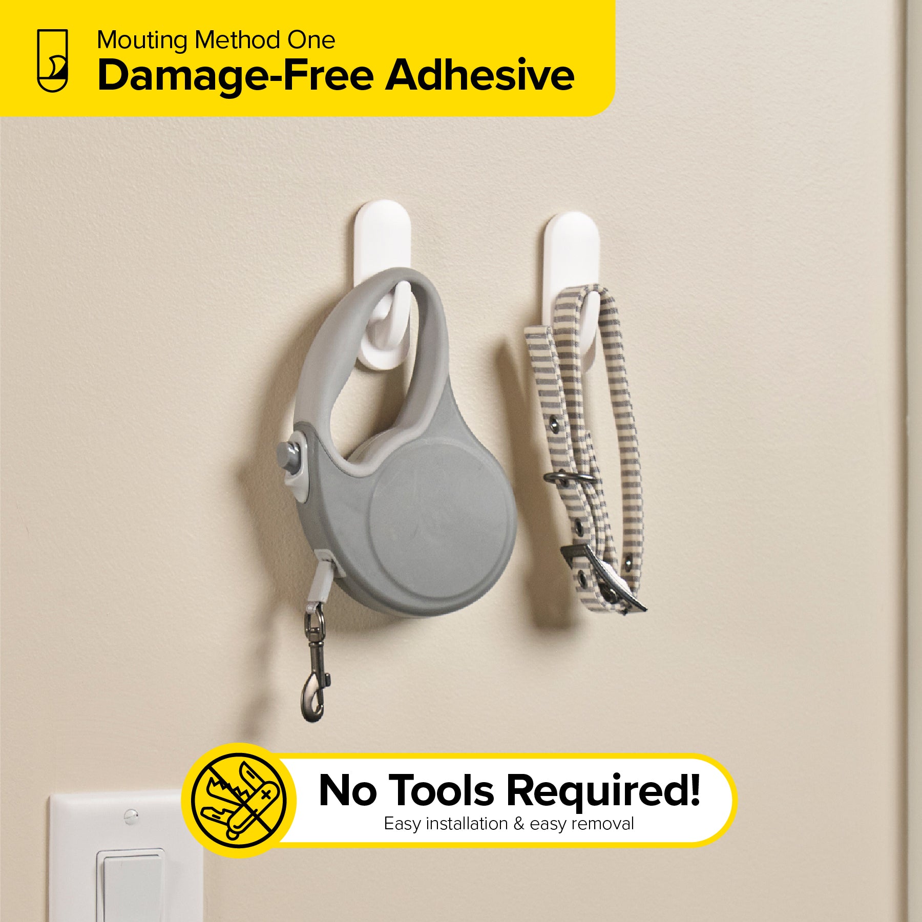 Handy Hooks™ - The Fin - Medium (2-Pack) - Wrap-It Storage