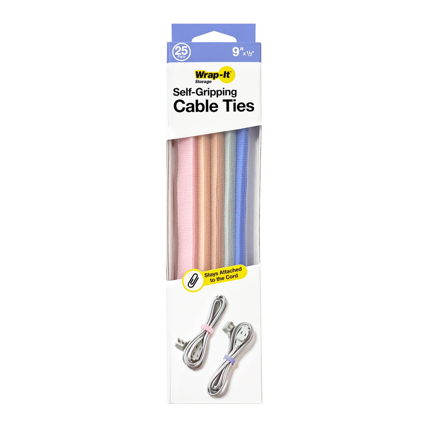 Self-Gripping Cable Ties - 9" (25-Pack)