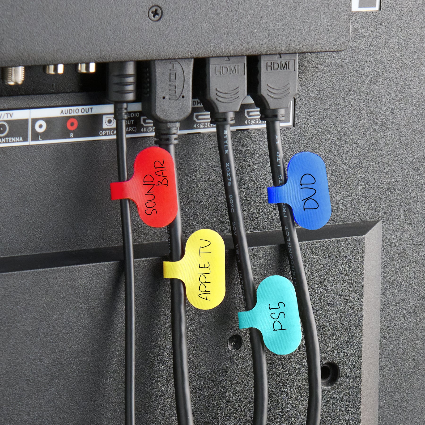 Cable Labels - Regular (12-Pack) - Wrap-It Storage