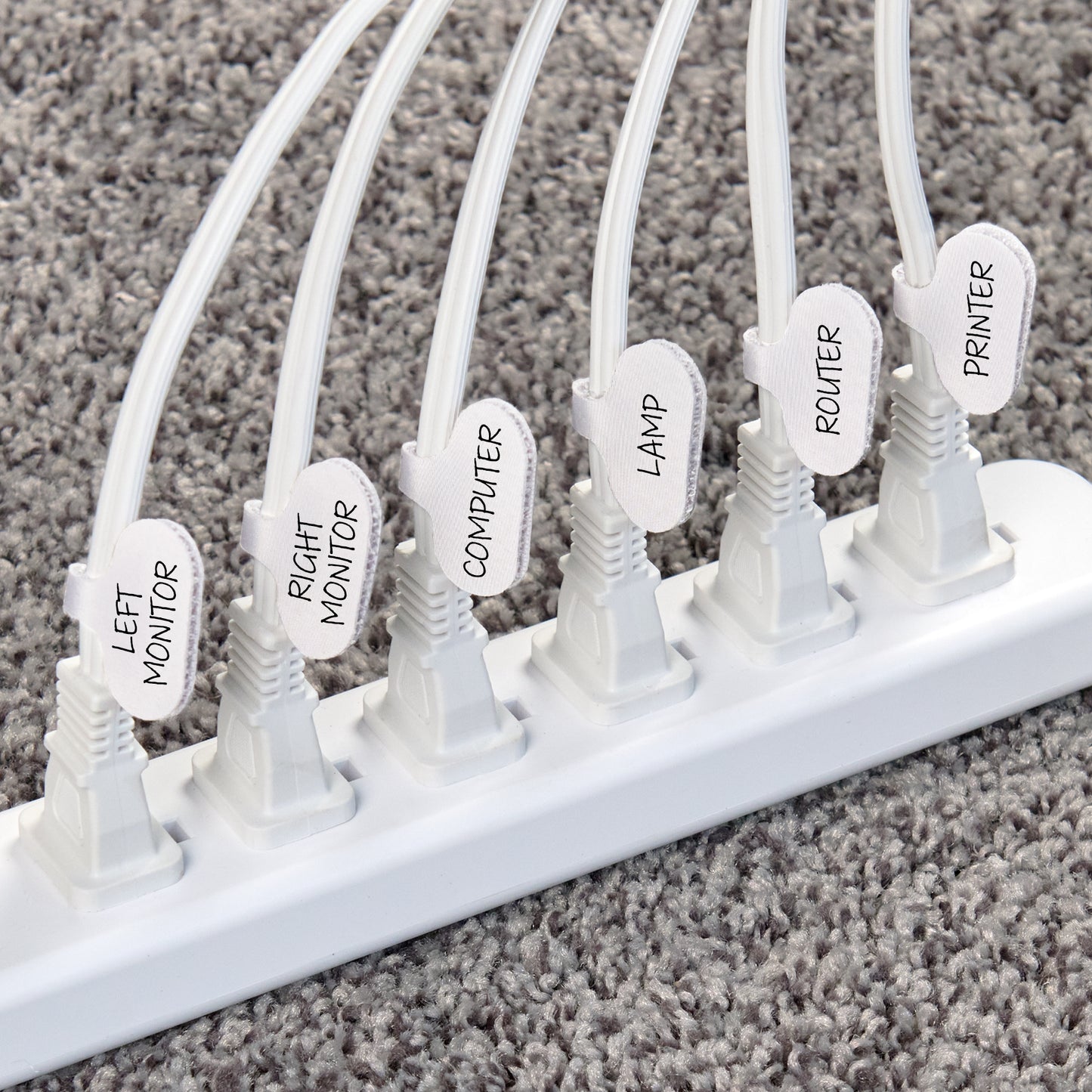 Cable Labels - Regular (12-Pack) - Wrap-It Storage