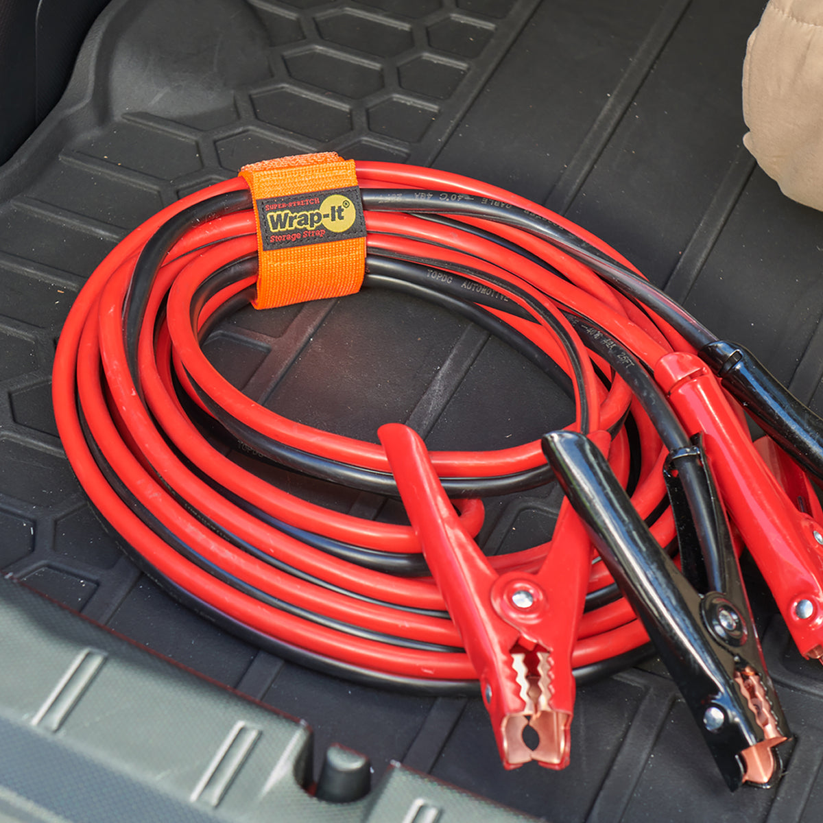 Orange You Glad These Are All Orange? - Super-Stretch Storage Straps Jumper Cables