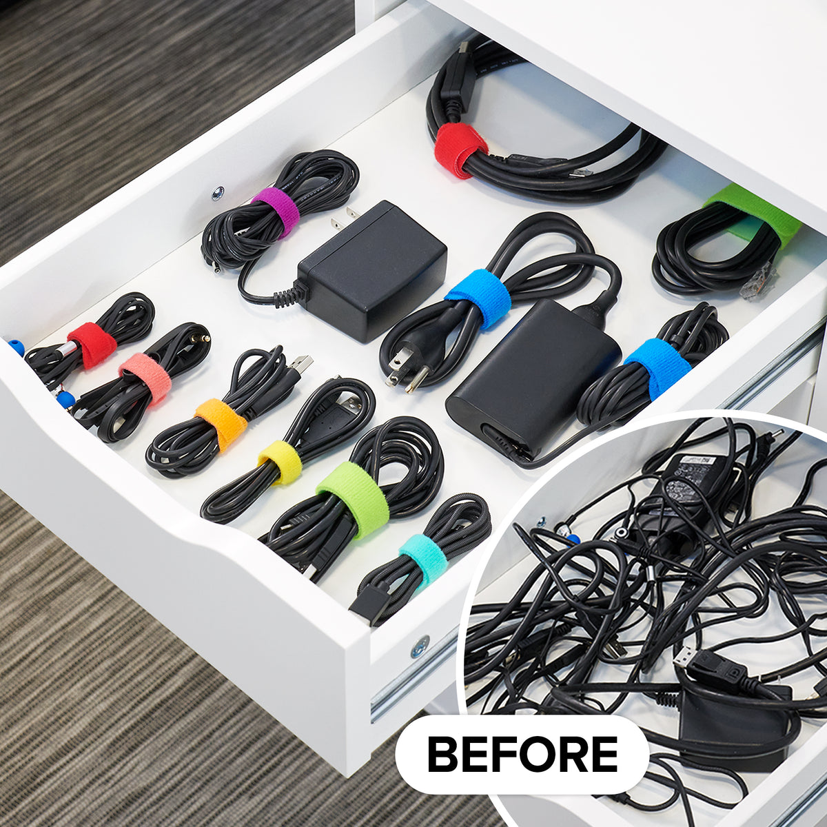 Clear the Clutter - Before and After Drawer