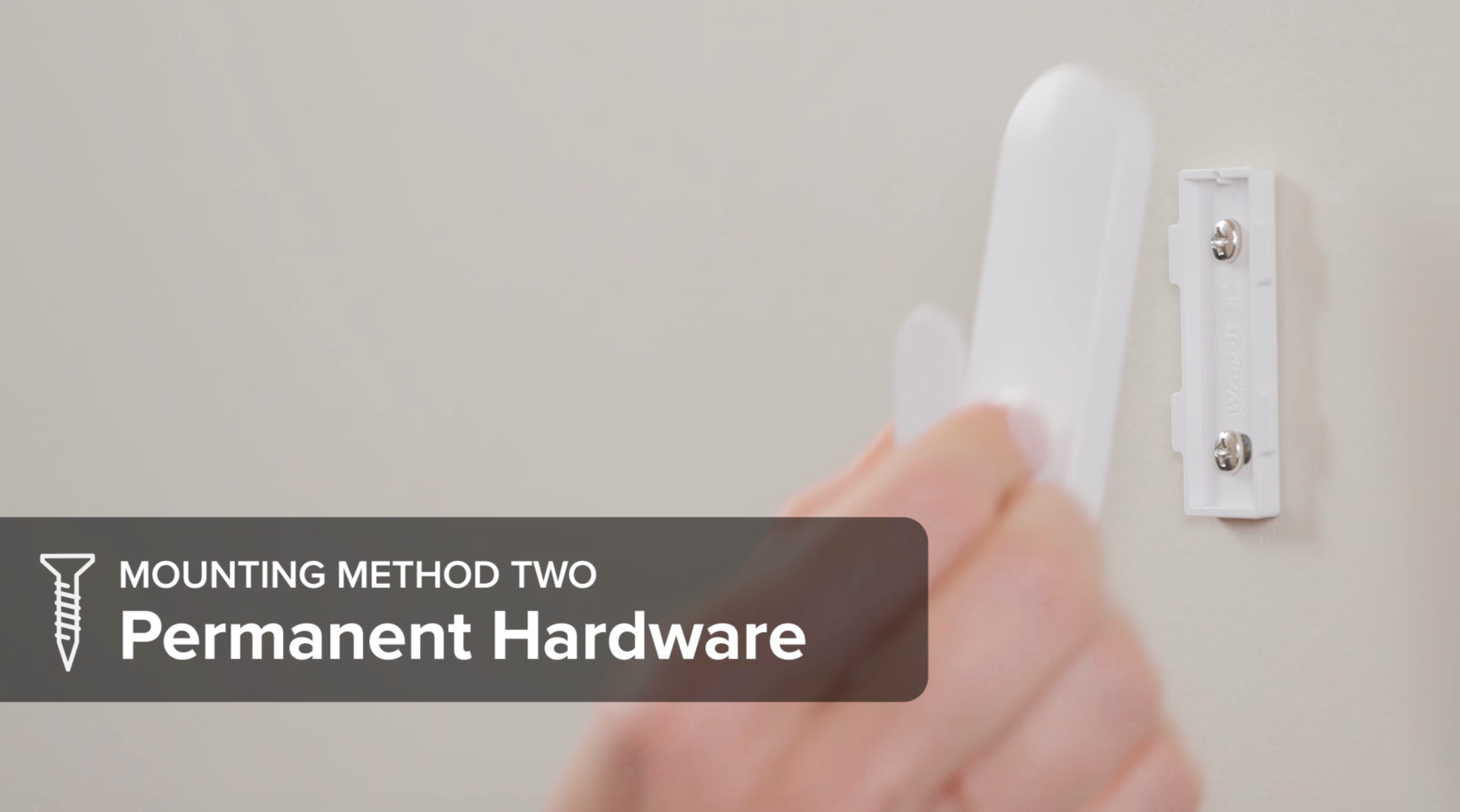 Load video: Learn how to install and remove Handy Hooks using our included hardware. Small footprint, serious strength! Medium holds up to 10 lbs, Large up to 15 lbs. Prefer flexibility or need a renter-friendly option? Use the damage-free adhesive strips.