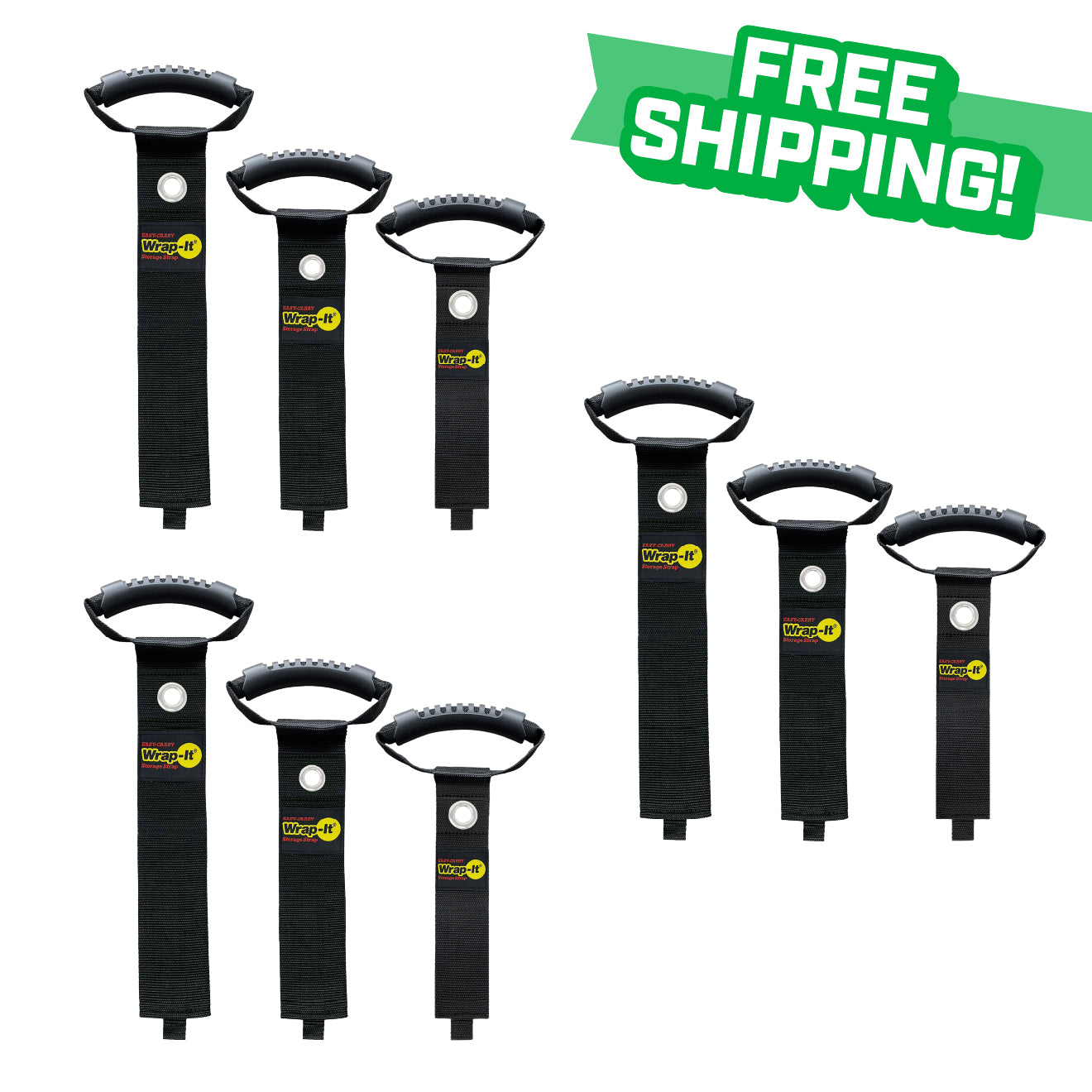 Easy-Carry® Storage Straps - Assorted 9-Pack
