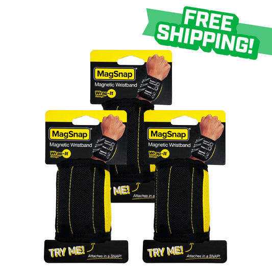 MagSnap® - Magnetic Snap Wristband (3-Pack)