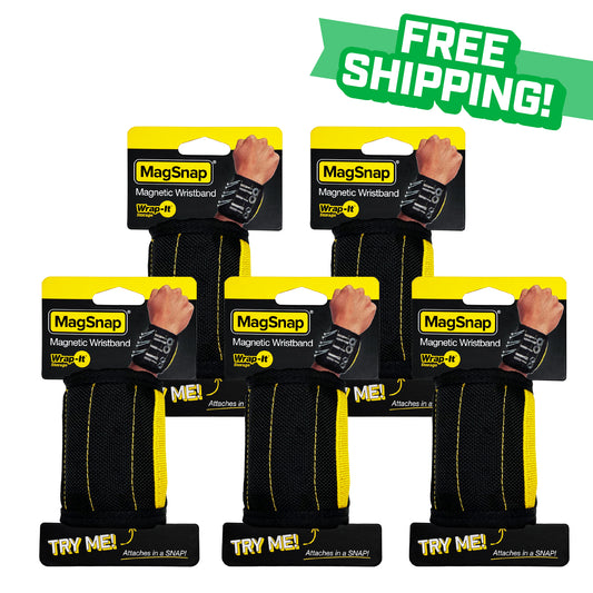 MagSnap® - Magnetic Snap Wristband (5-Pack)