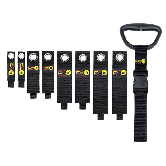 Heavy Duty & Clip 'n Carry Storage Straps - Assorted 9-Pack - Wrap-It Storage