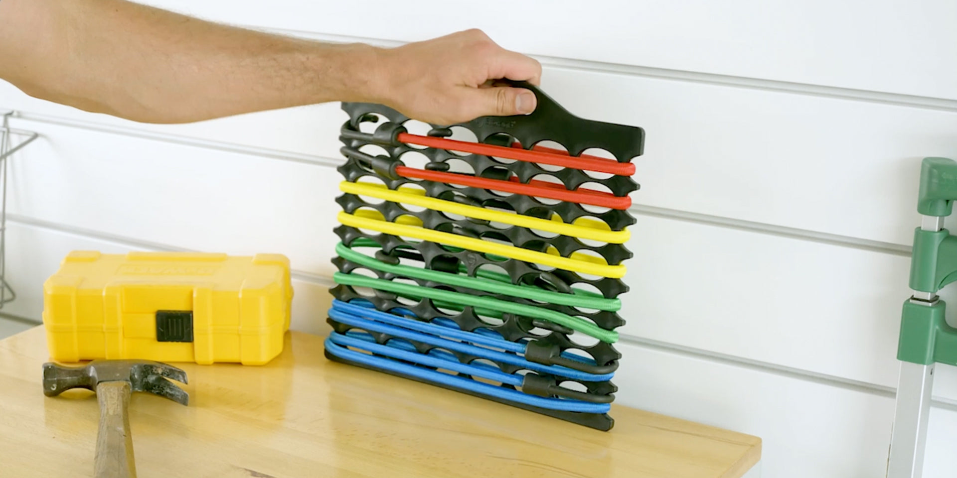 Bungee Buddy™ - Bungee Cord Organizer + 8 Bungee Cords – Wrap-It Storage