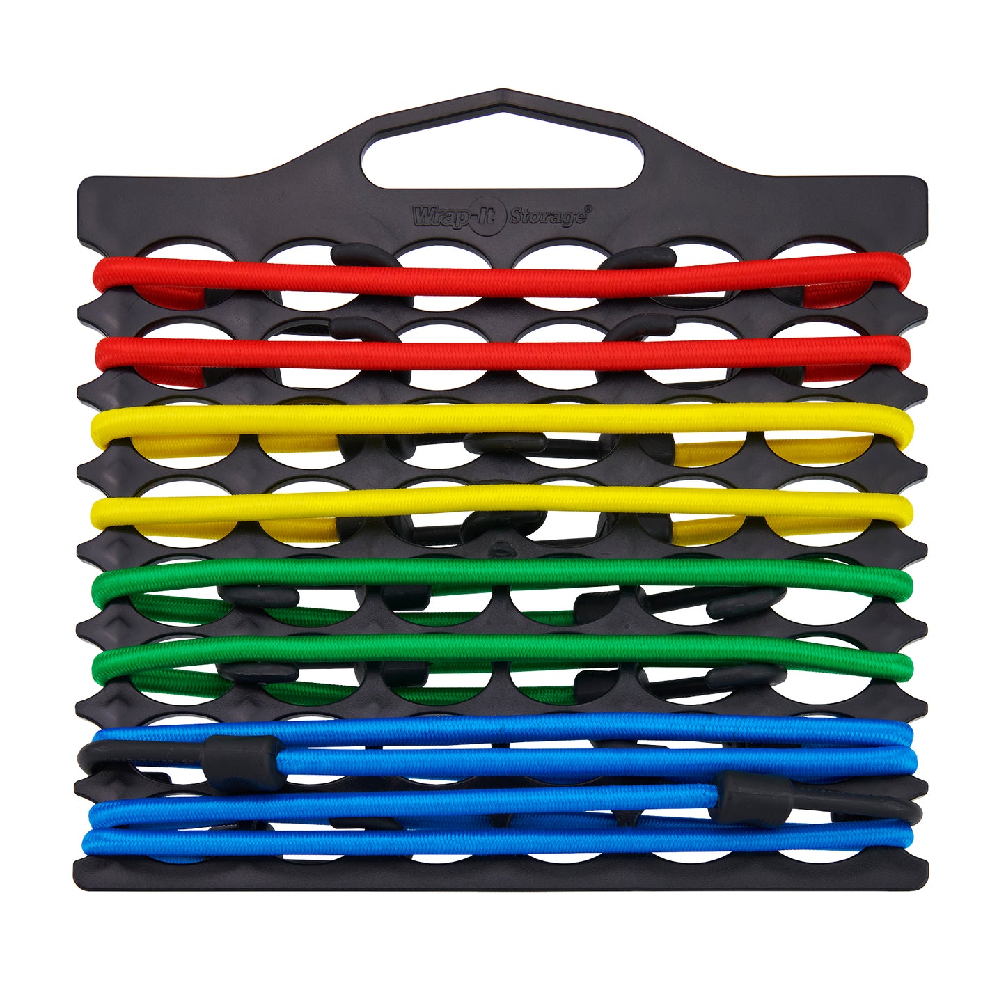 Bungee Buddy™ - Bungee Cord Organizer + 8 Bungee Cords (3-Pack)