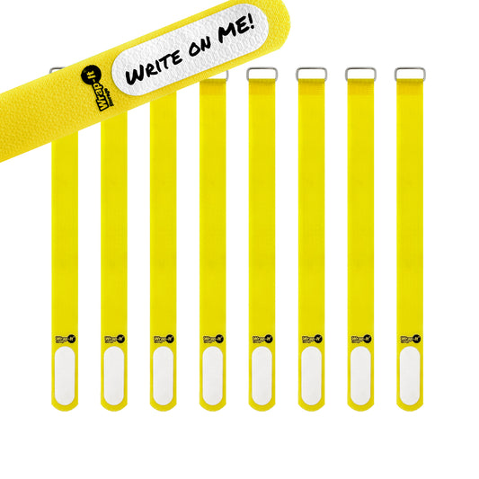 Cinch-Straps - 12-in. (8-Pack) Yellow - Wrap-It Storage